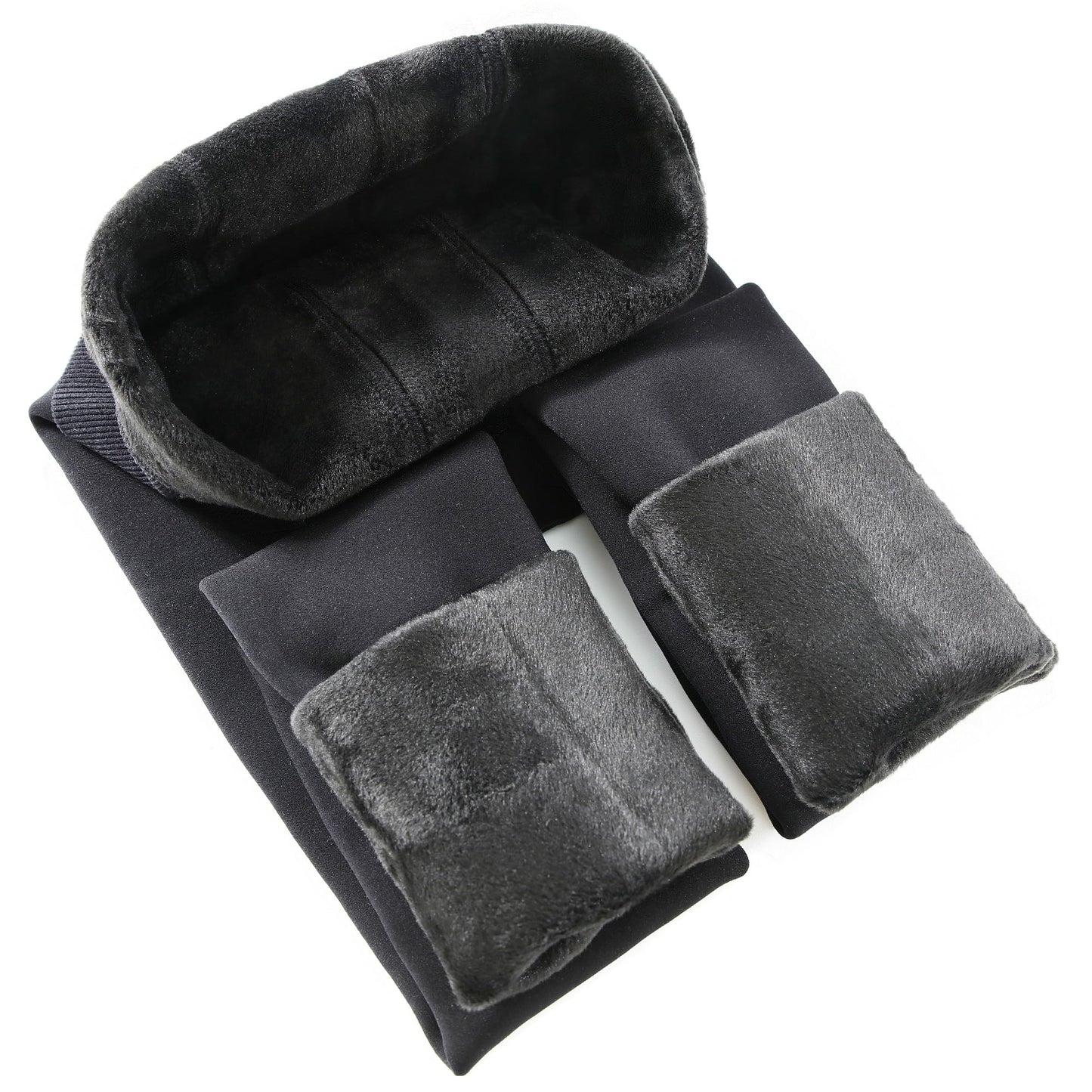 CHRLEISURE Women's Fleece Lined Tights - Fake Sheer Warm Pantyhose Thick Winter Leggings