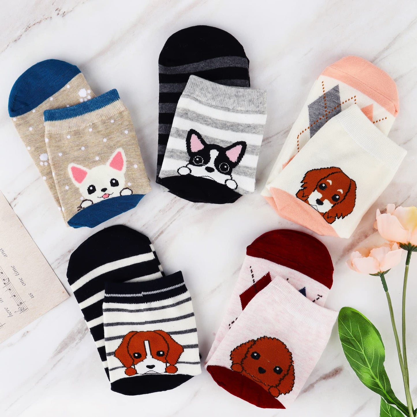 Jeasona Women's Cat Socks Cat Gifts Cute Animal Socks Dog Owl Gifts for Women