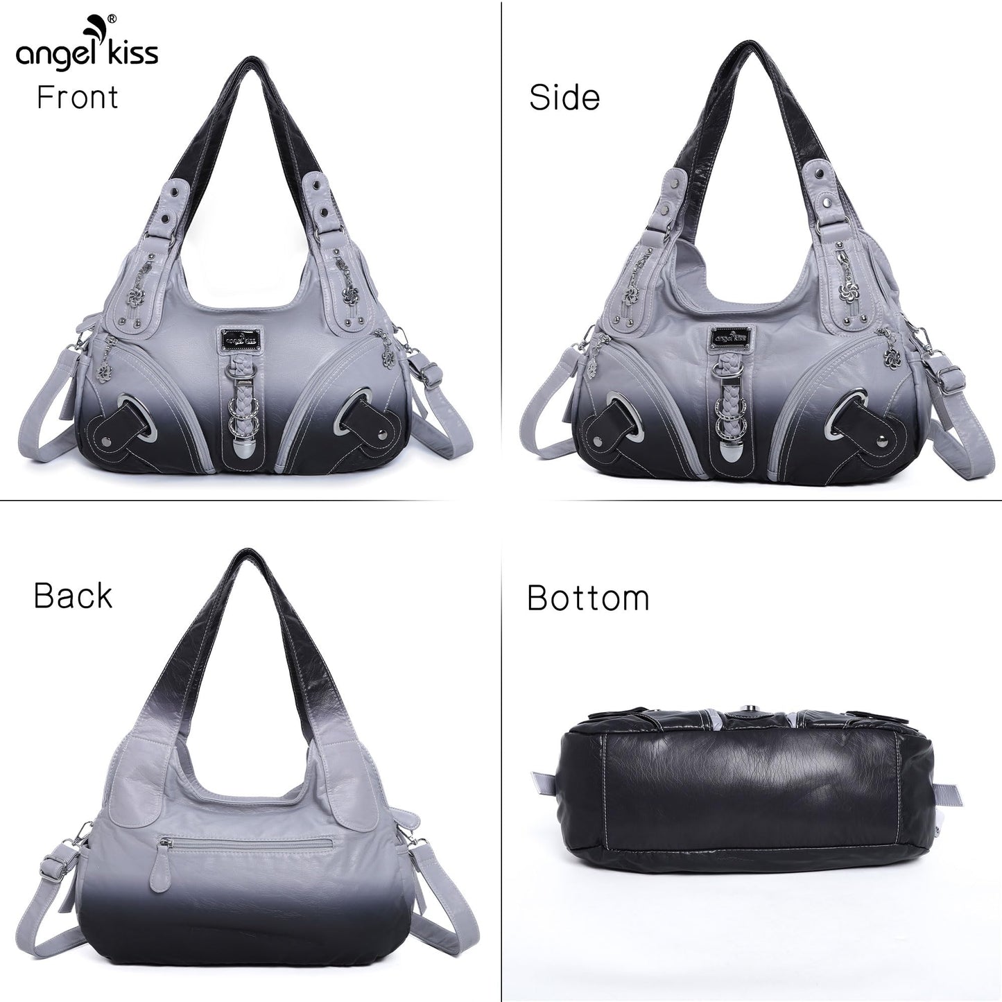 Angelkiss Hobo Purses and handbags for Women Satchel Handbag Women Purses Large Daily Shoulder Bags