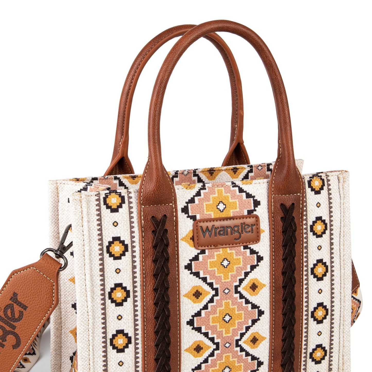 Wrangler Aztec Tote Bag for Women Boho Shoulder Purses and Handbags