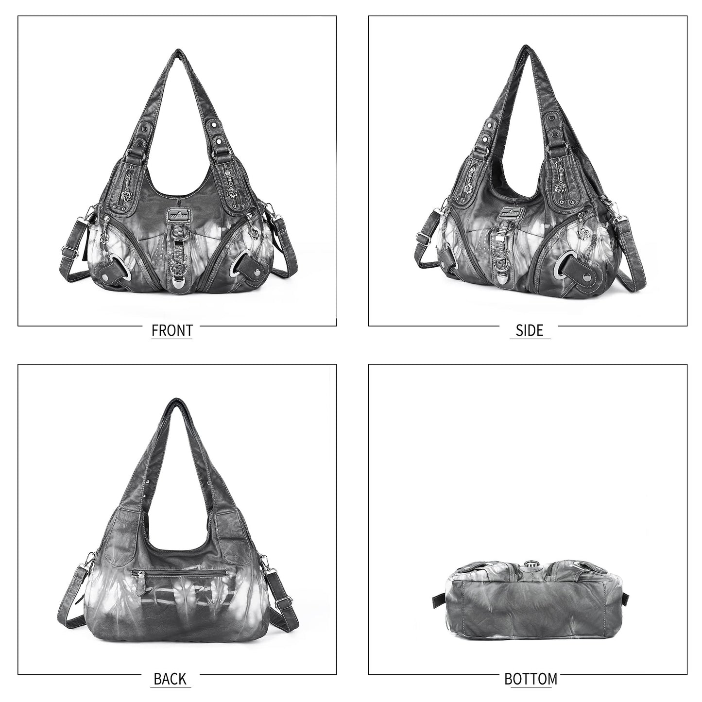 Angelkiss Hobo Purses and handbags for Women Satchel Handbag Women Purses Large Daily Shoulder Bags