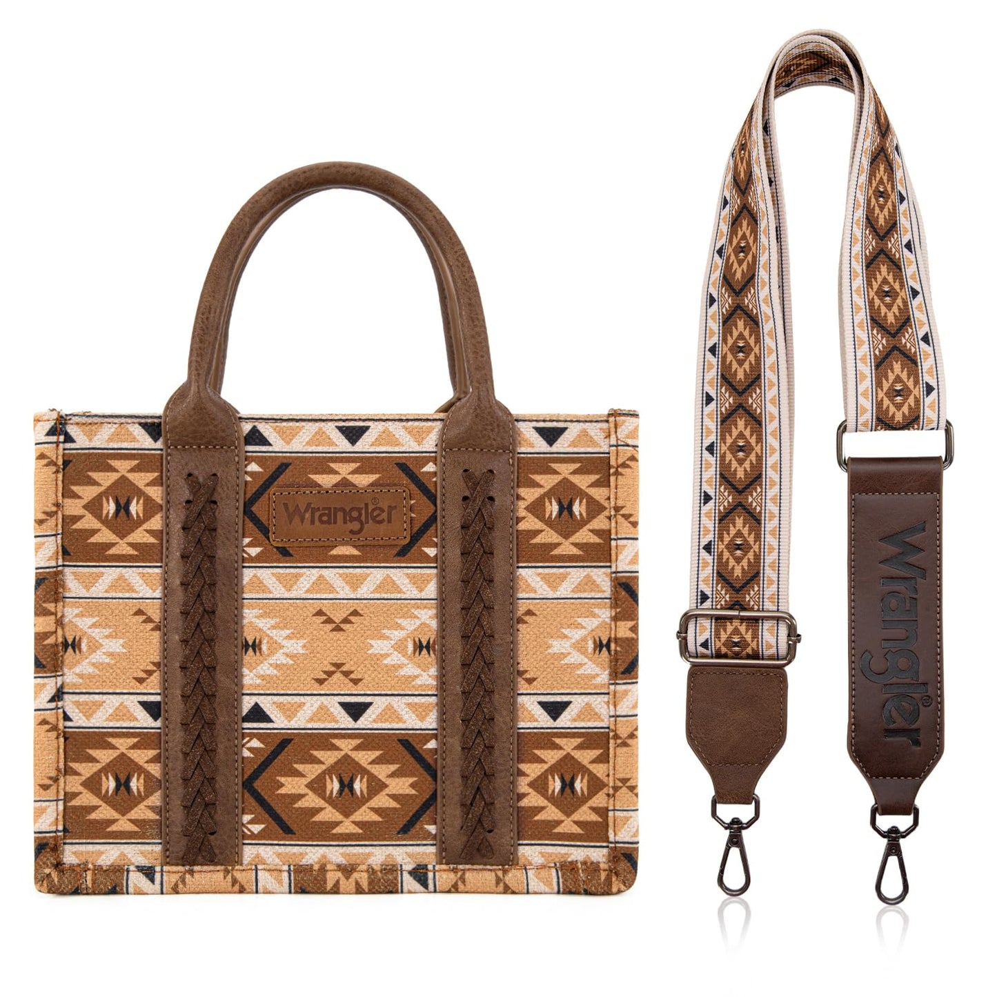 Wrangler Aztec Tote Bag for Women Boho Shoulder Purses and Handbags