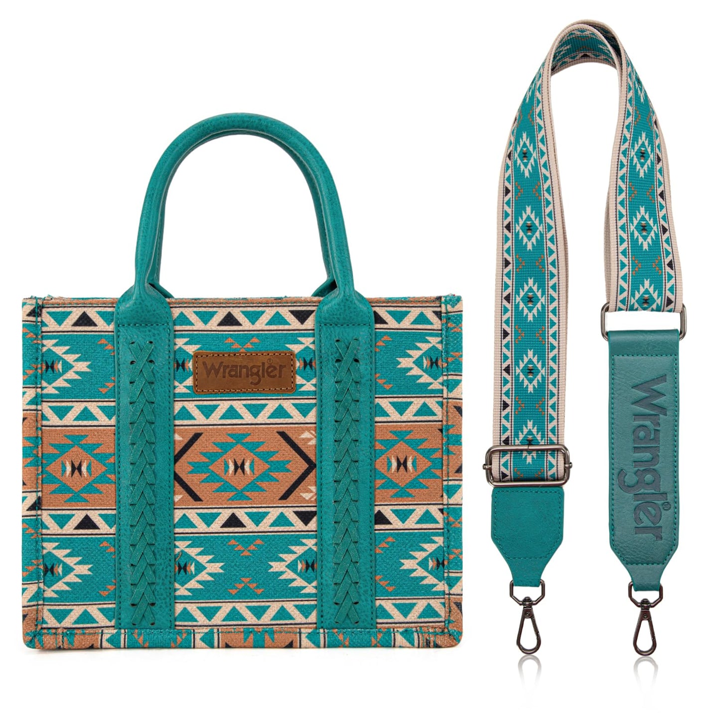 Wrangler Aztec Tote Bag for Women Boho Shoulder Purses and Handbags