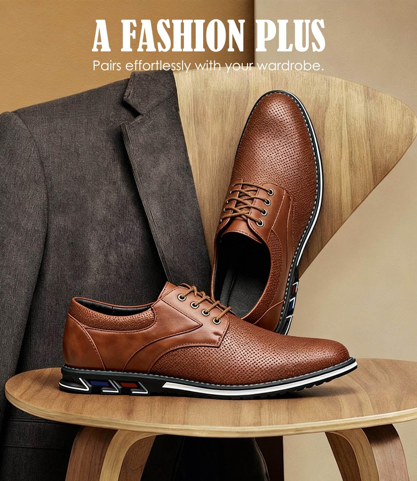 Men's Casual Dress Shoes Comfort, Fashion Dress Sneakers Men, Superior Soft Leather Mens Oxford Business Casual Shoe