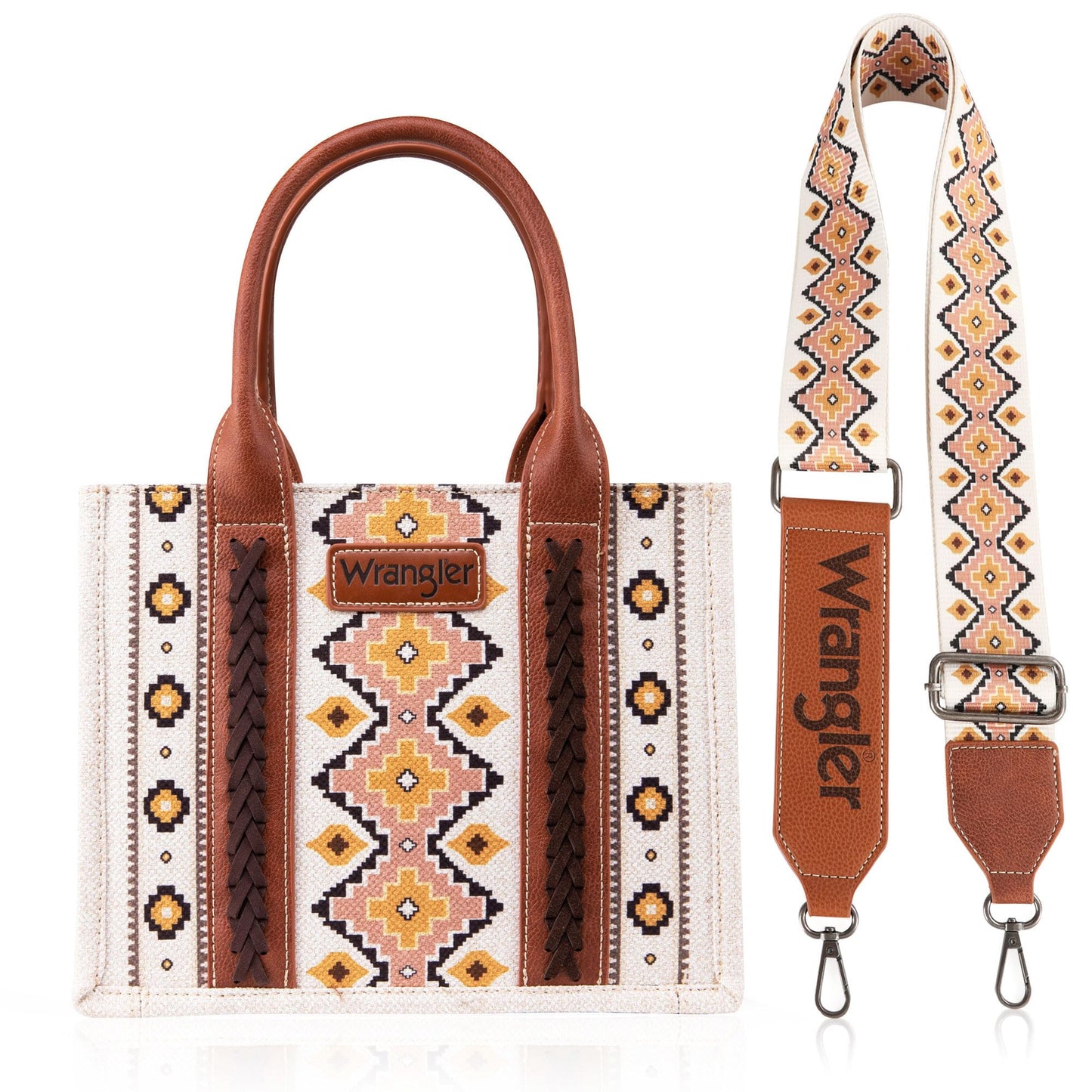 Wrangler Aztec Tote Bag for Women Boho Shoulder Purses and Handbags