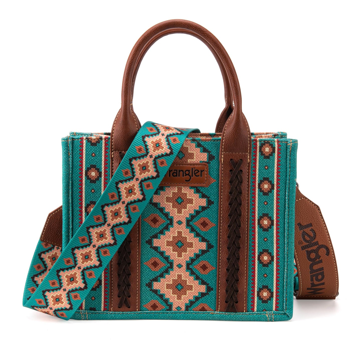Wrangler Aztec Tote Bag for Women Boho Shoulder Purses and Handbags