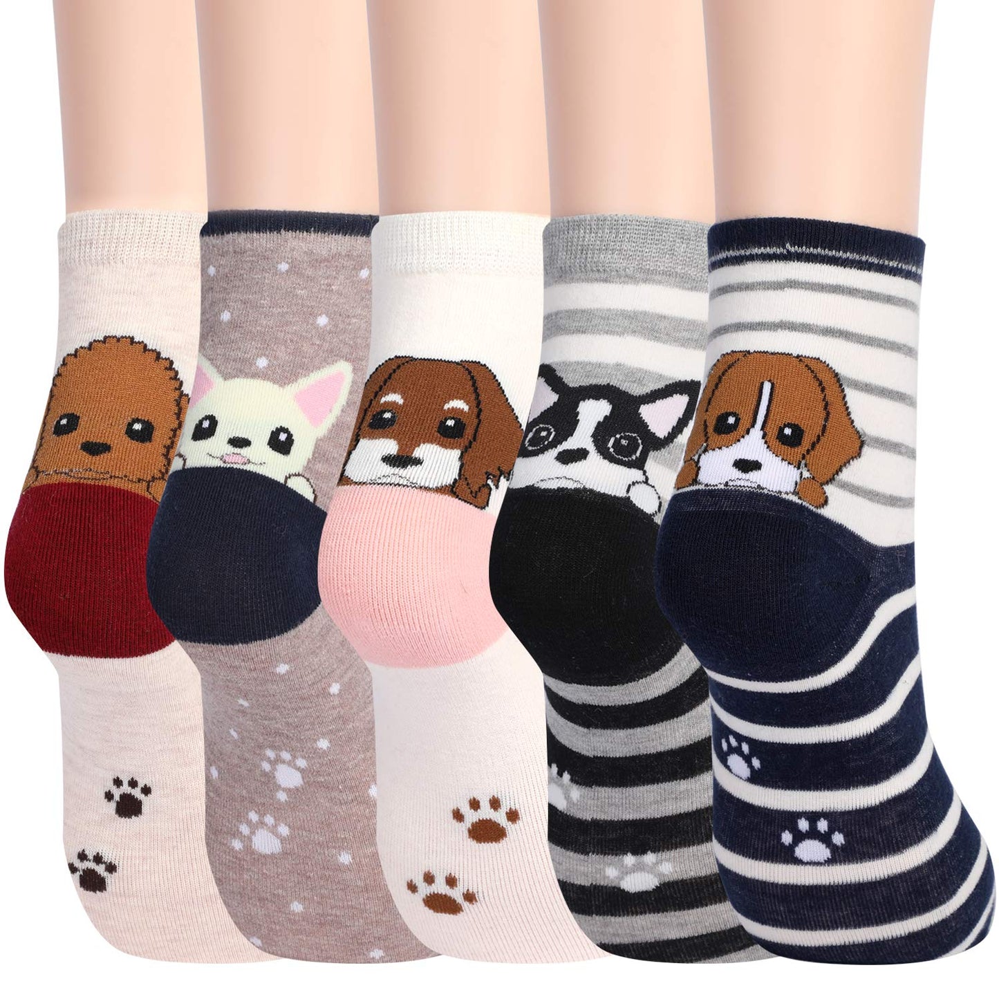 Jeasona Women's Cat Socks Cat Gifts Cute Animal Socks Dog Owl Gifts for Women