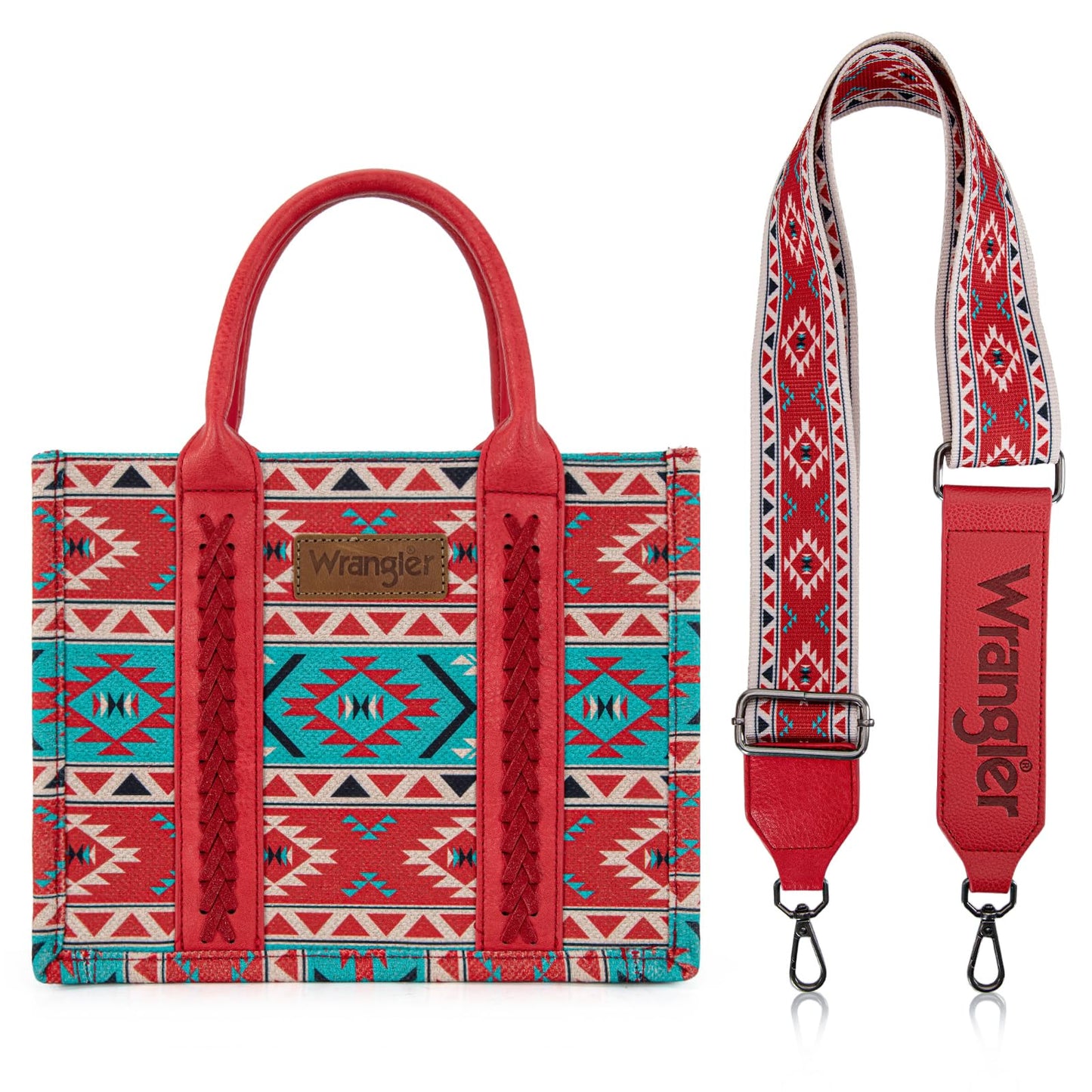 Wrangler Aztec Tote Bag for Women Boho Shoulder Purses and Handbags