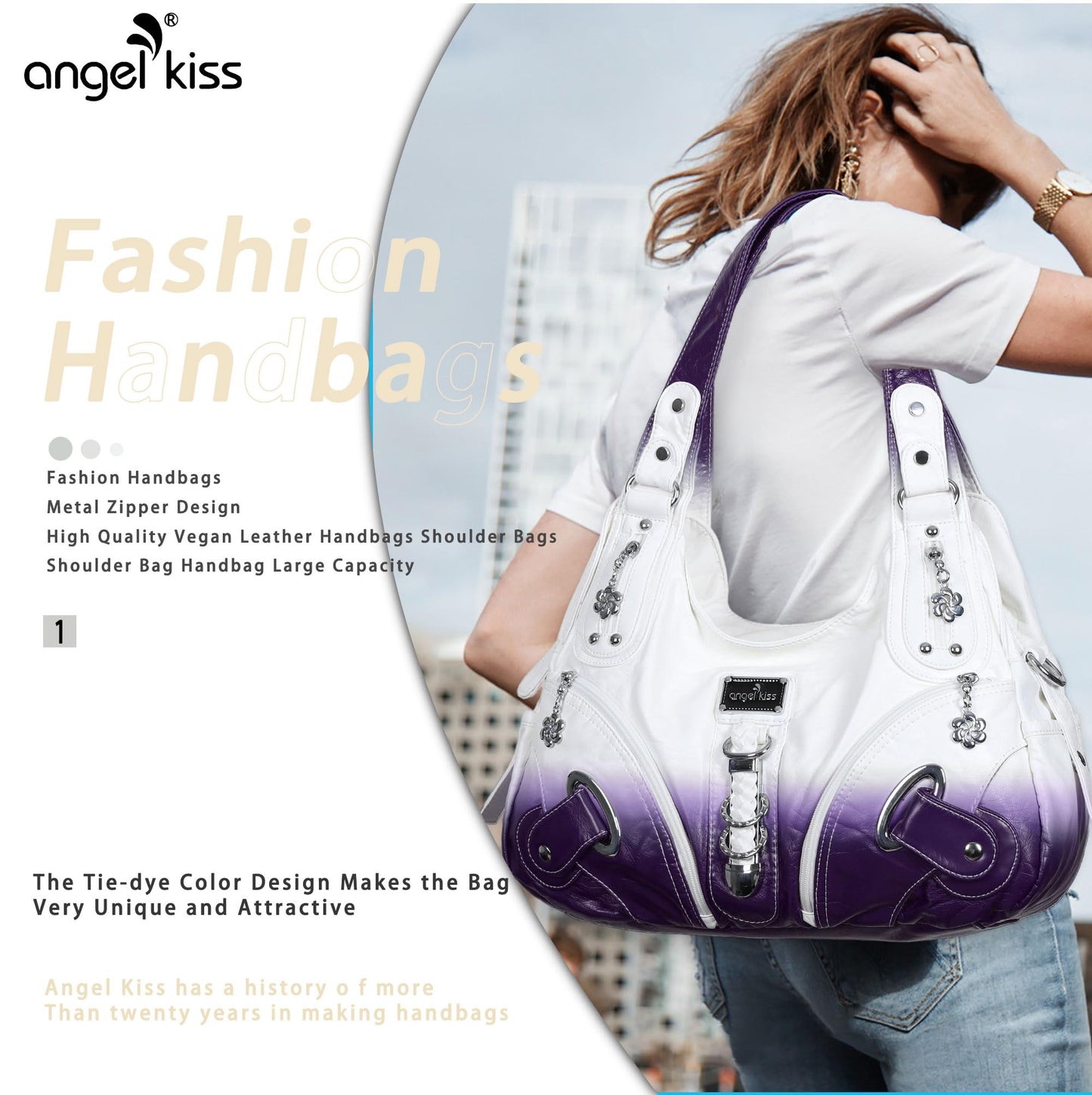 Angelkiss Hobo Purses and handbags for Women Satchel Handbag Women Purses Large Daily Shoulder Bags