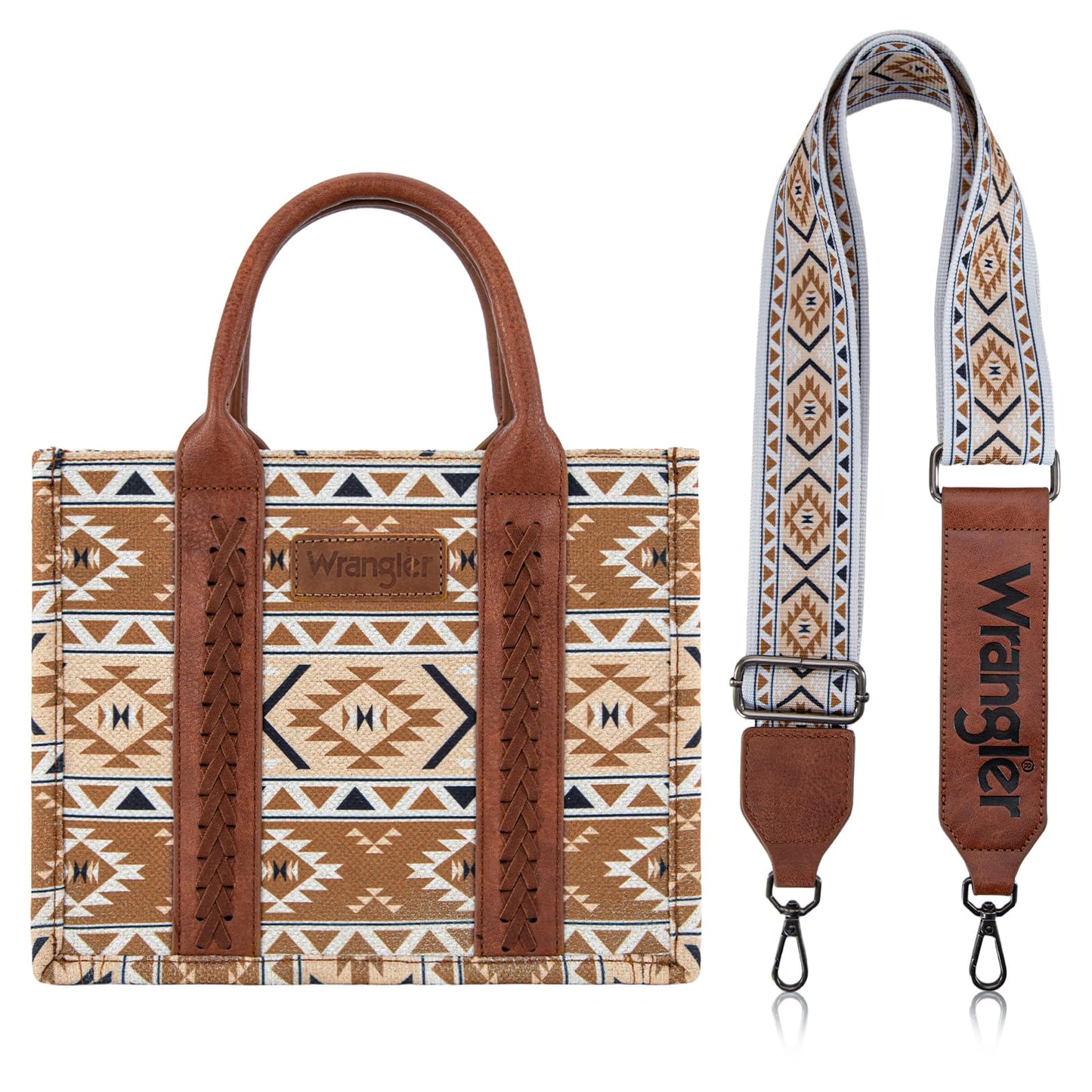 Wrangler Aztec Tote Bag for Women Boho Shoulder Purses and Handbags