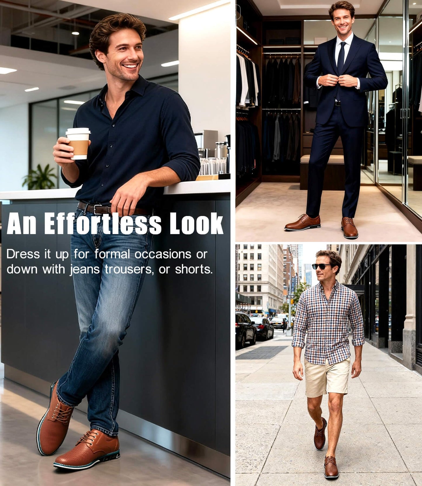 Men's Casual Dress Shoes Comfort, Fashion Dress Sneakers Men, Superior Soft Leather Mens Oxford Business Casual Shoe