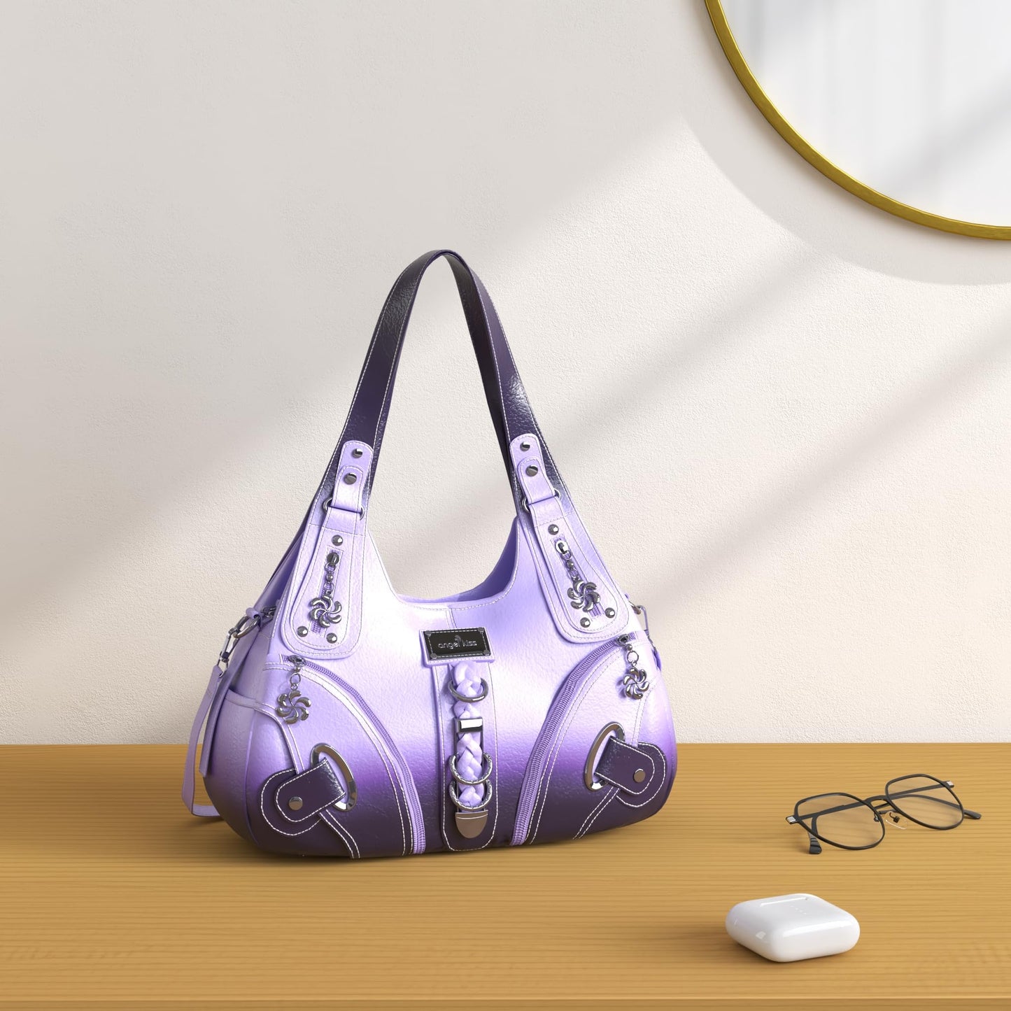 Angelkiss Hobo Purses and handbags for Women Satchel Handbag Women Purses Large Daily Shoulder Bags