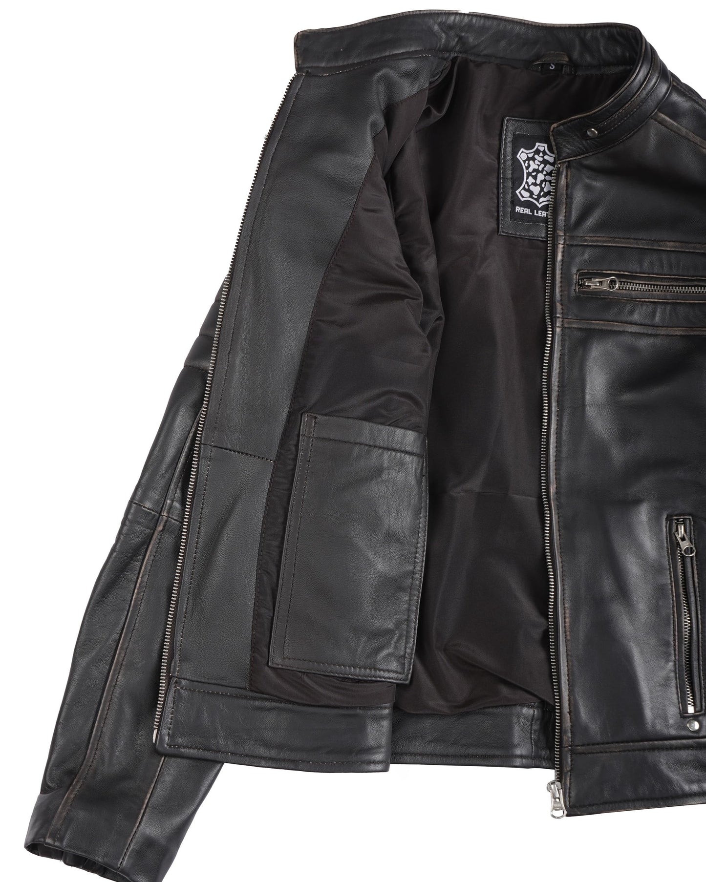Decrum Leather Jacket Women - Stylish Casual Real Lambskin Leather Jackets for Women