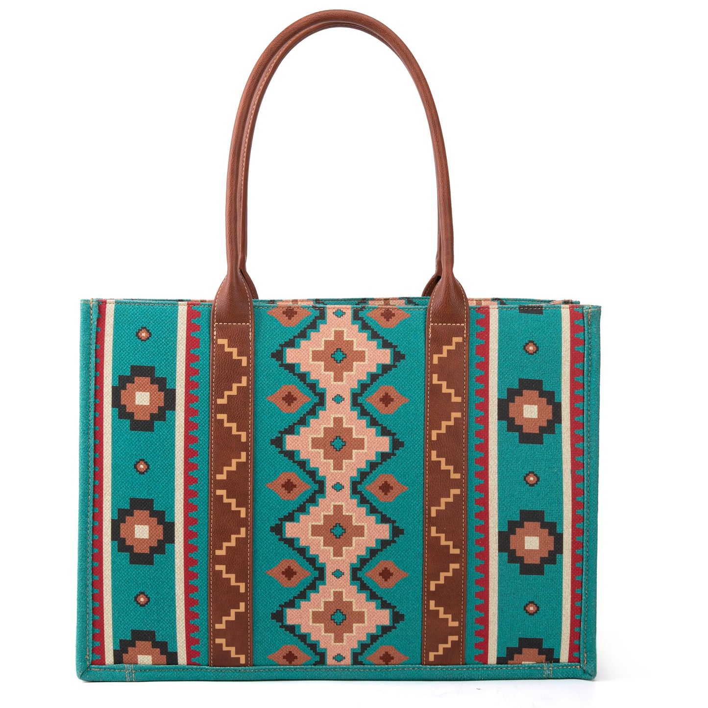 Wrangler Aztec Tote Bag for Women Boho Shoulder Purses and Handbags