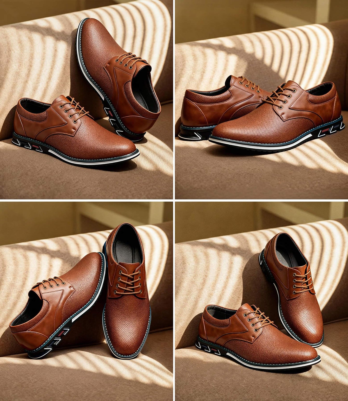Men's Casual Dress Shoes Comfort, Fashion Dress Sneakers Men, Superior Soft Leather Mens Oxford Business Casual Shoe