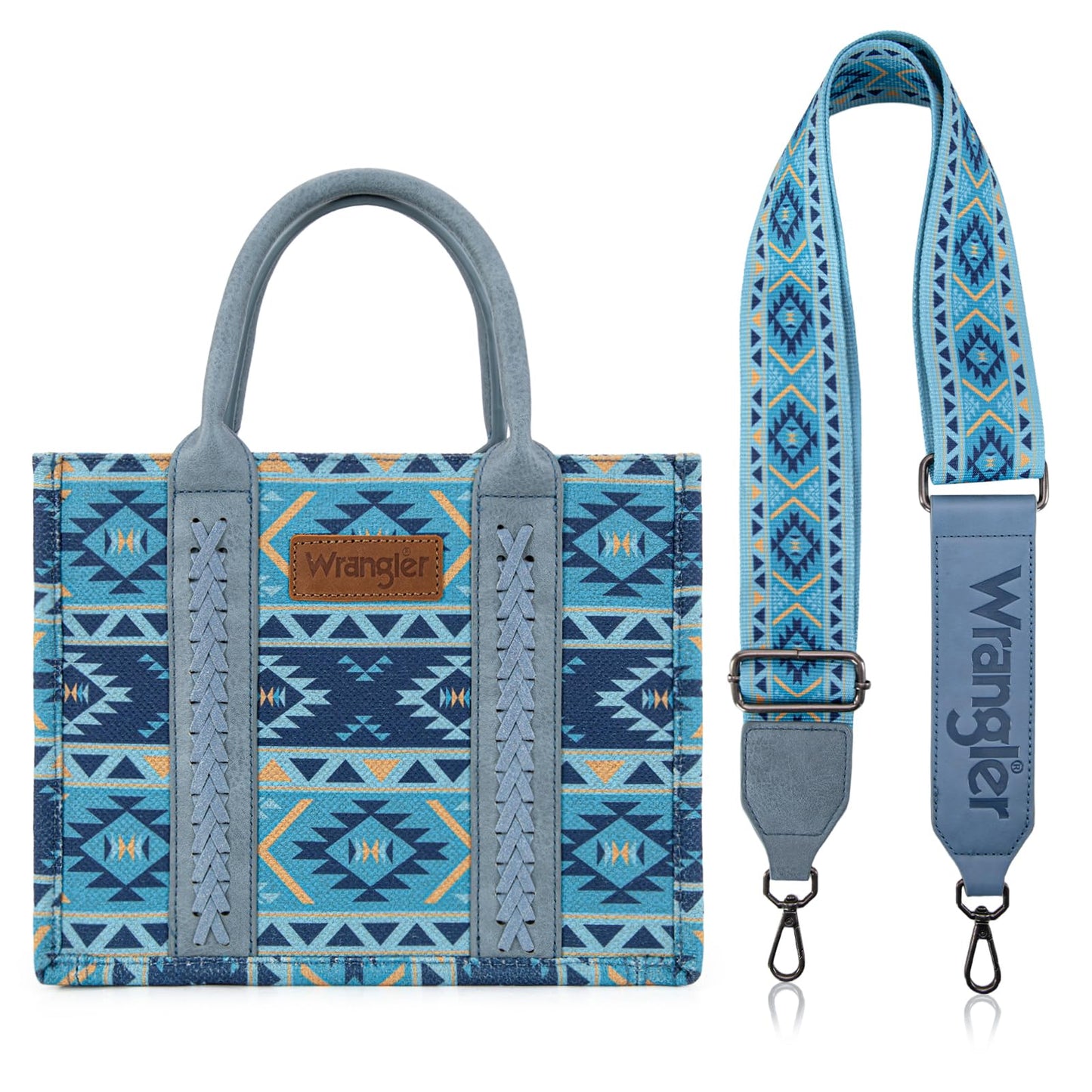 Wrangler Aztec Tote Bag for Women Boho Shoulder Purses and Handbags