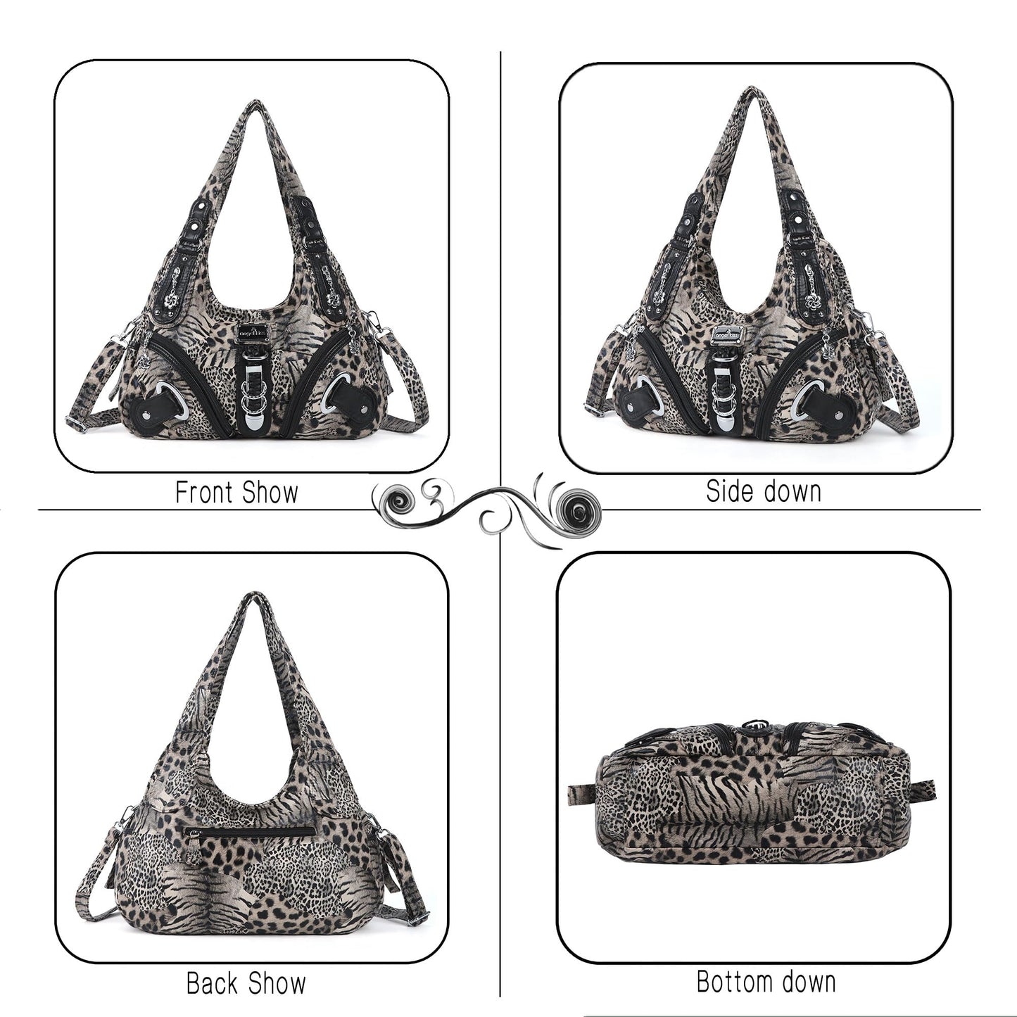 Angelkiss Hobo Purses and handbags for Women Satchel Handbag Women Purses Large Daily Shoulder Bags