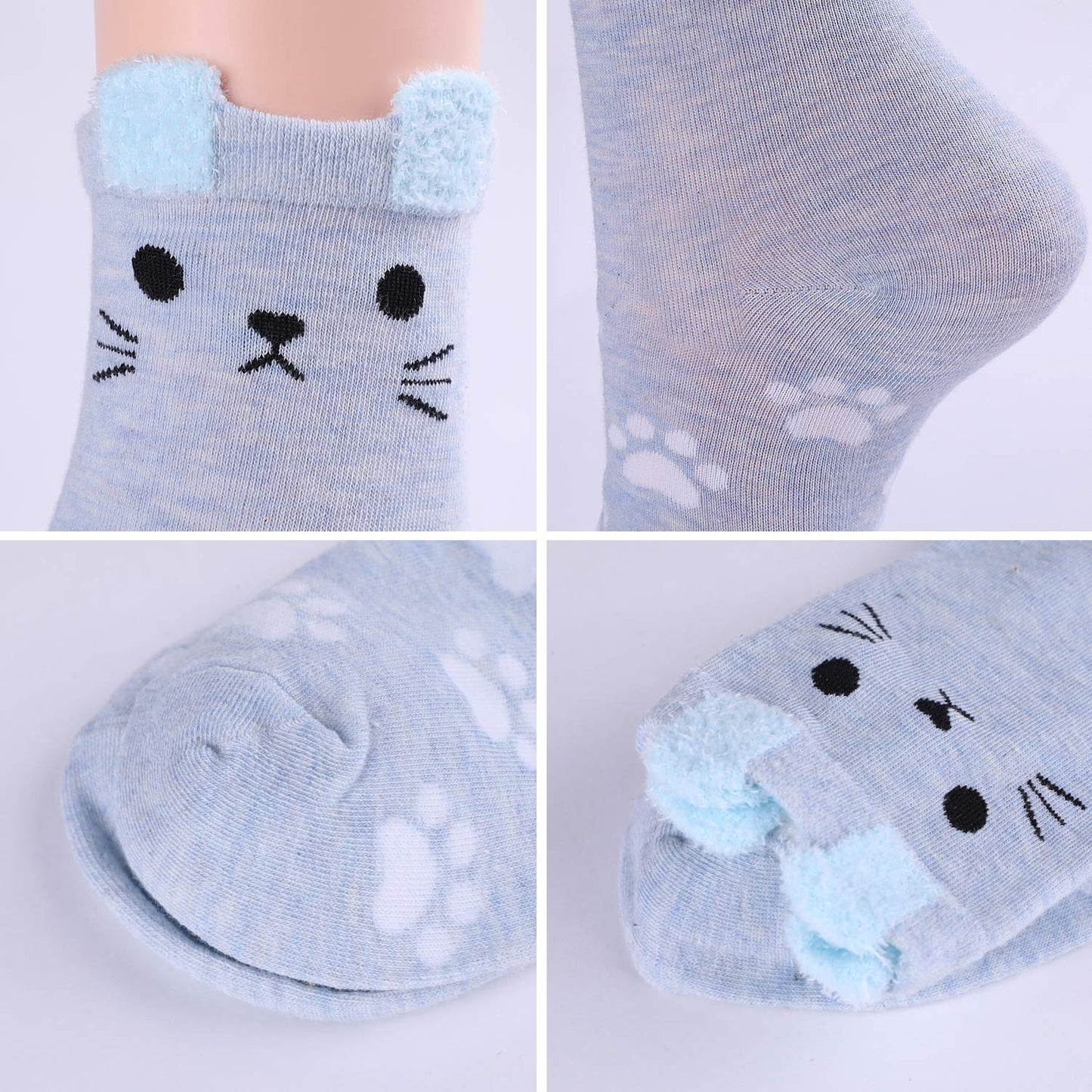 Jeasona Women's Cat Socks Cat Gifts Cute Animal Socks Dog Owl Gifts for Women