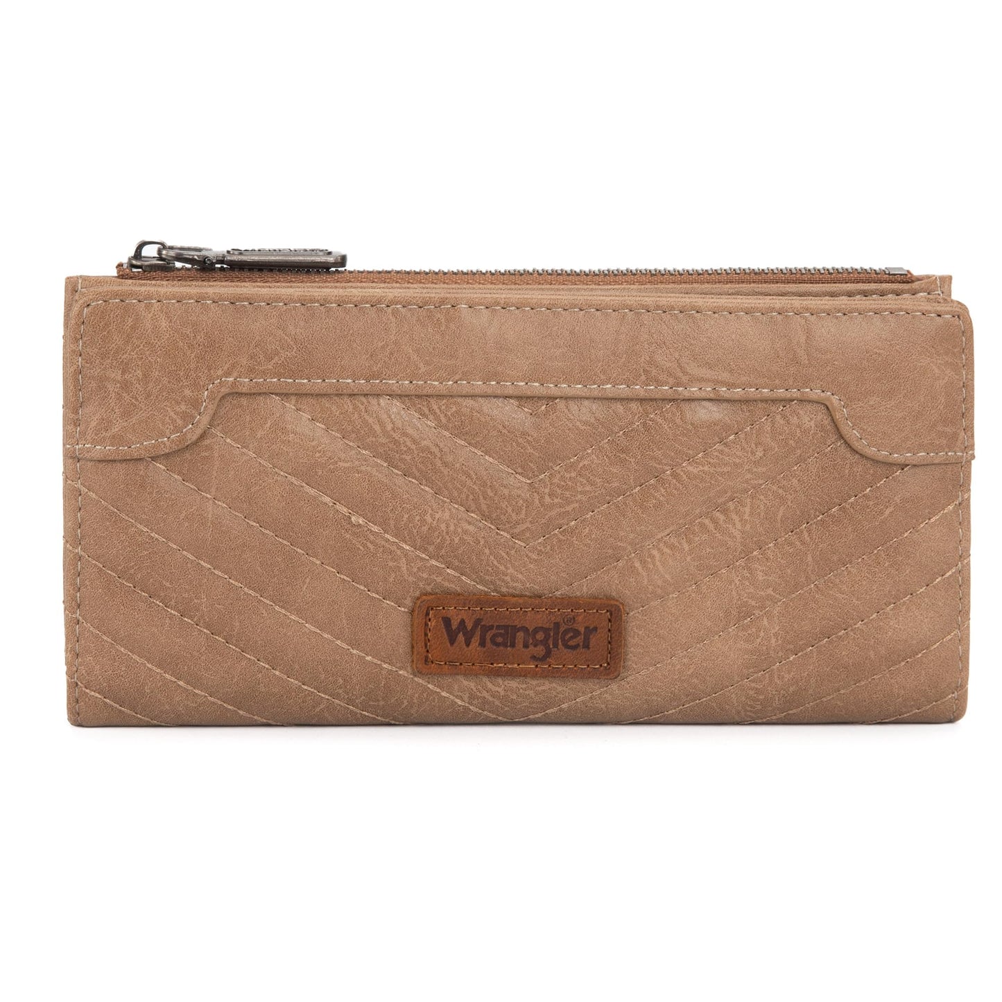 Wrangler Cow Print Wallets Womens Bifold Credit Card Wallet Women's Wallets, Card Cases & Money Organizers Brown Wallet for Women Ladies Female Cash Wallett with Smooth Zipper