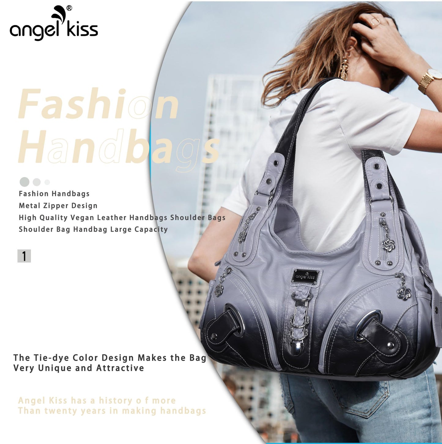 Angelkiss Hobo Purses and handbags for Women Satchel Handbag Women Purses Large Daily Shoulder Bags