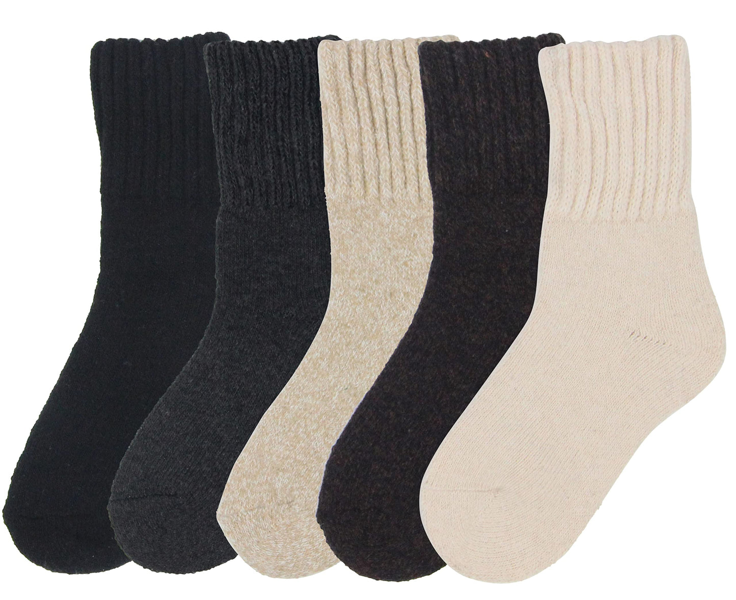 BomKinta Boot Socks for Women Winter Solid Thick Warm Socks Cozy Crew Socks Christmas Gift