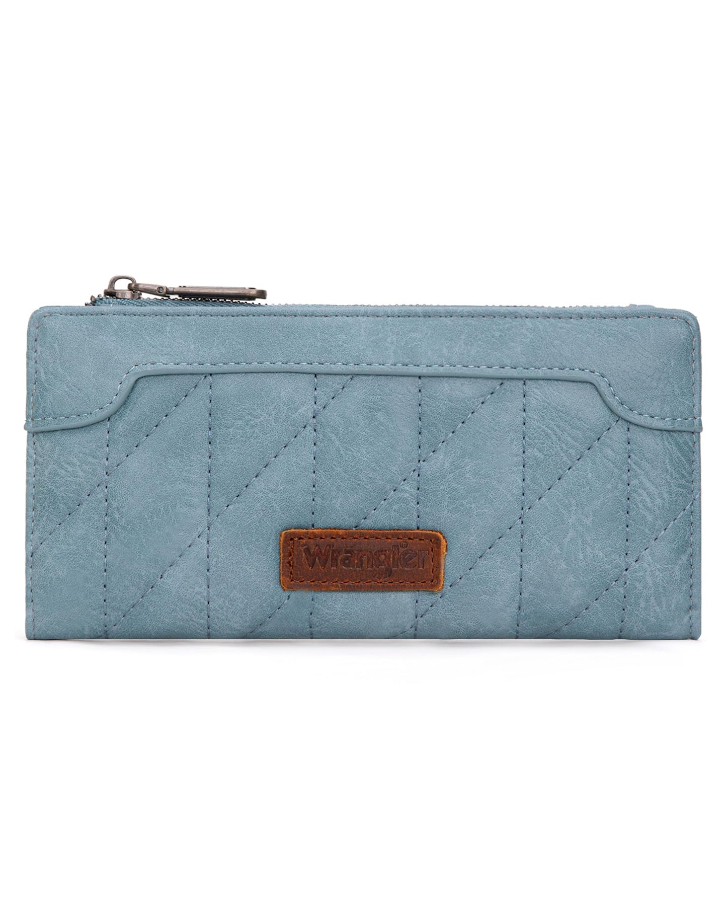 Wrangler Cow Print Wallets Womens Bifold Credit Card Wallet Women's Wallets, Card Cases & Money Organizers Brown Wallet for Women Ladies Female Cash Wallett with Smooth Zipper