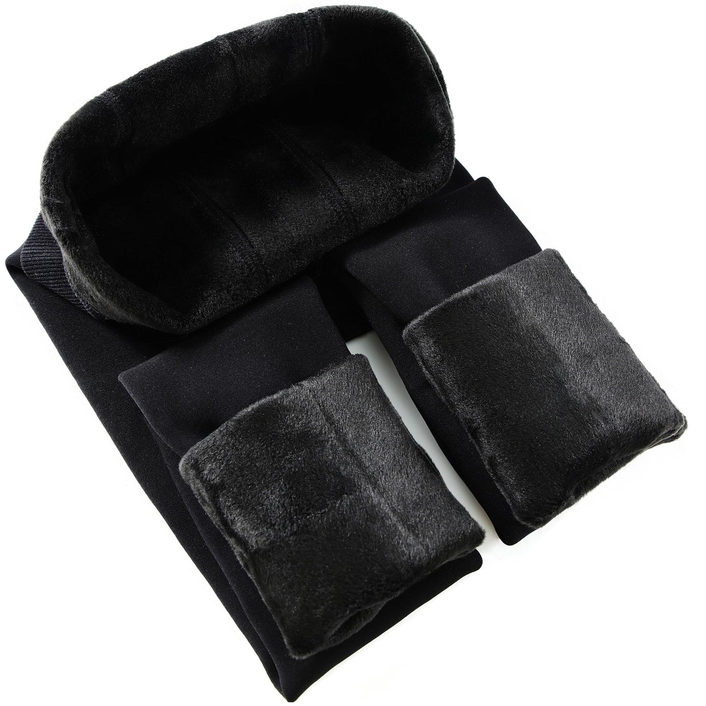 CHRLEISURE Women's Fleece Lined Tights - Fake Sheer Warm Pantyhose Thick Winter Leggings