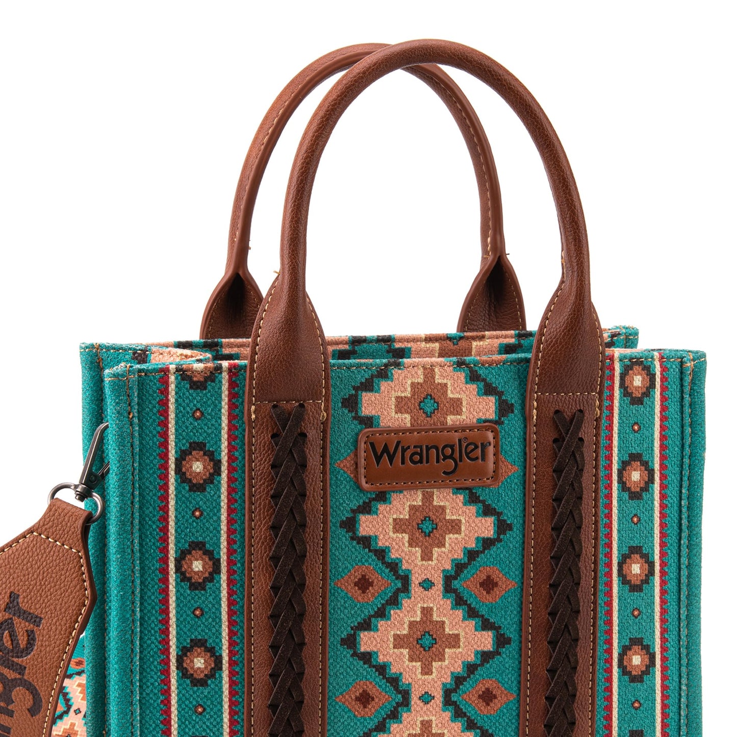 Wrangler Aztec Tote Bag for Women Boho Shoulder Purses and Handbags