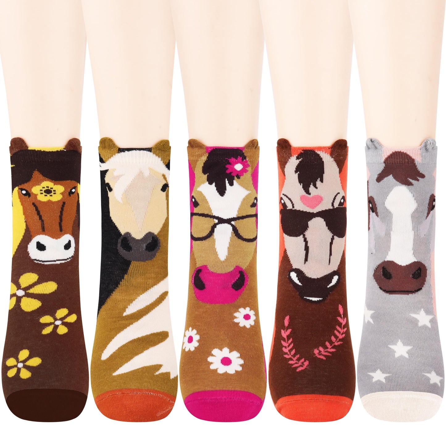 Jeasona Women's Cat Socks Cat Gifts Cute Animal Socks Dog Owl Gifts for Women