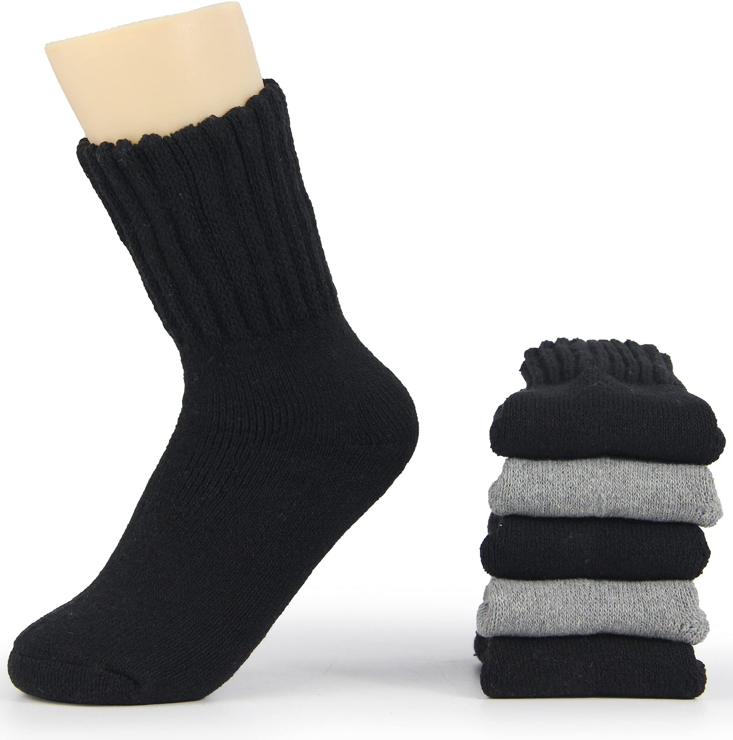 BomKinta Boot Socks for Women Winter Solid Thick Warm Socks Cozy Crew Socks Christmas Gift