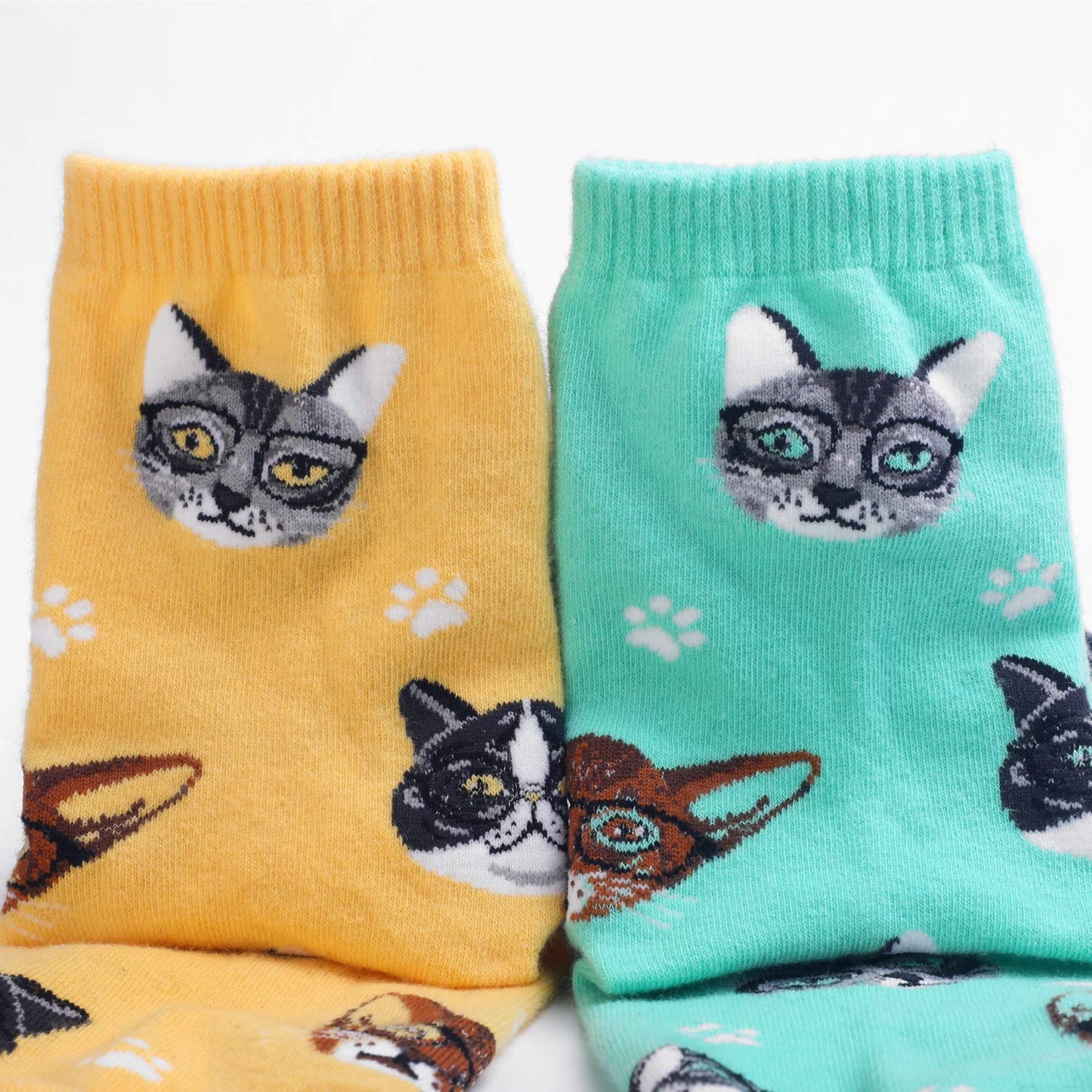 Jeasona Women's Cat Socks Cat Gifts Cute Animal Socks Dog Owl Gifts for Women