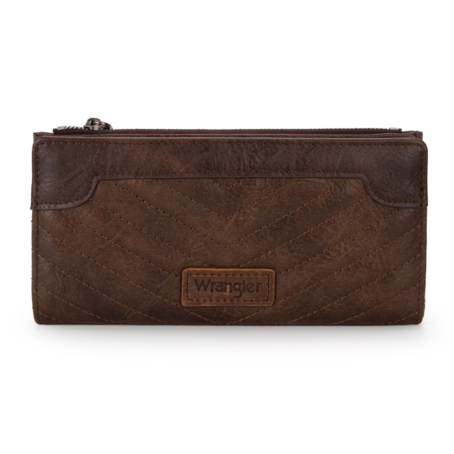 Wrangler Cow Print Wallets Womens Bifold Credit Card Wallet Women's Wallets, Card Cases & Money Organizers Brown Wallet for Women Ladies Female Cash Wallett with Smooth Zipper