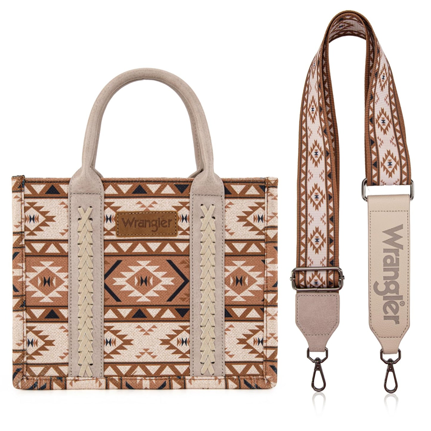 Wrangler Aztec Tote Bag for Women Boho Shoulder Purses and Handbags