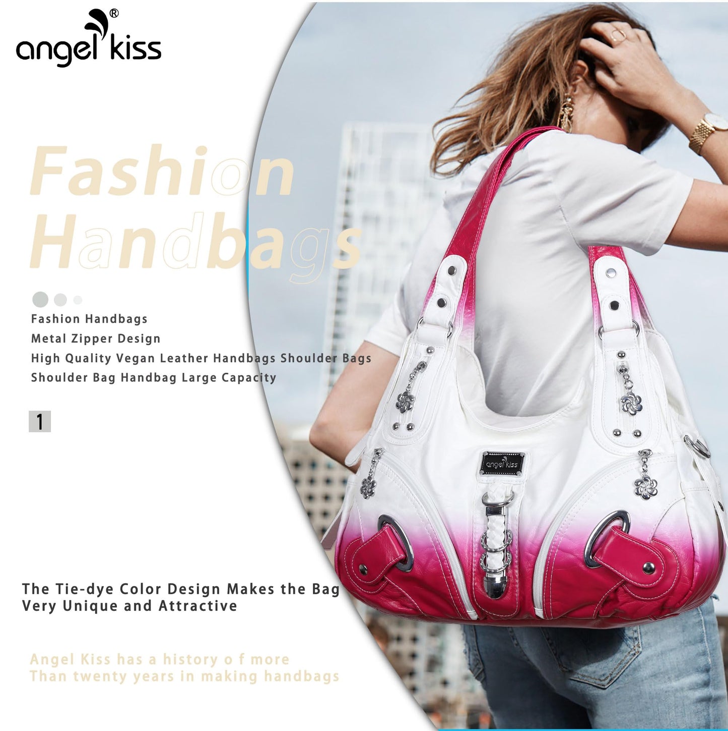 Angelkiss Hobo Purses and handbags for Women Satchel Handbag Women Purses Large Daily Shoulder Bags