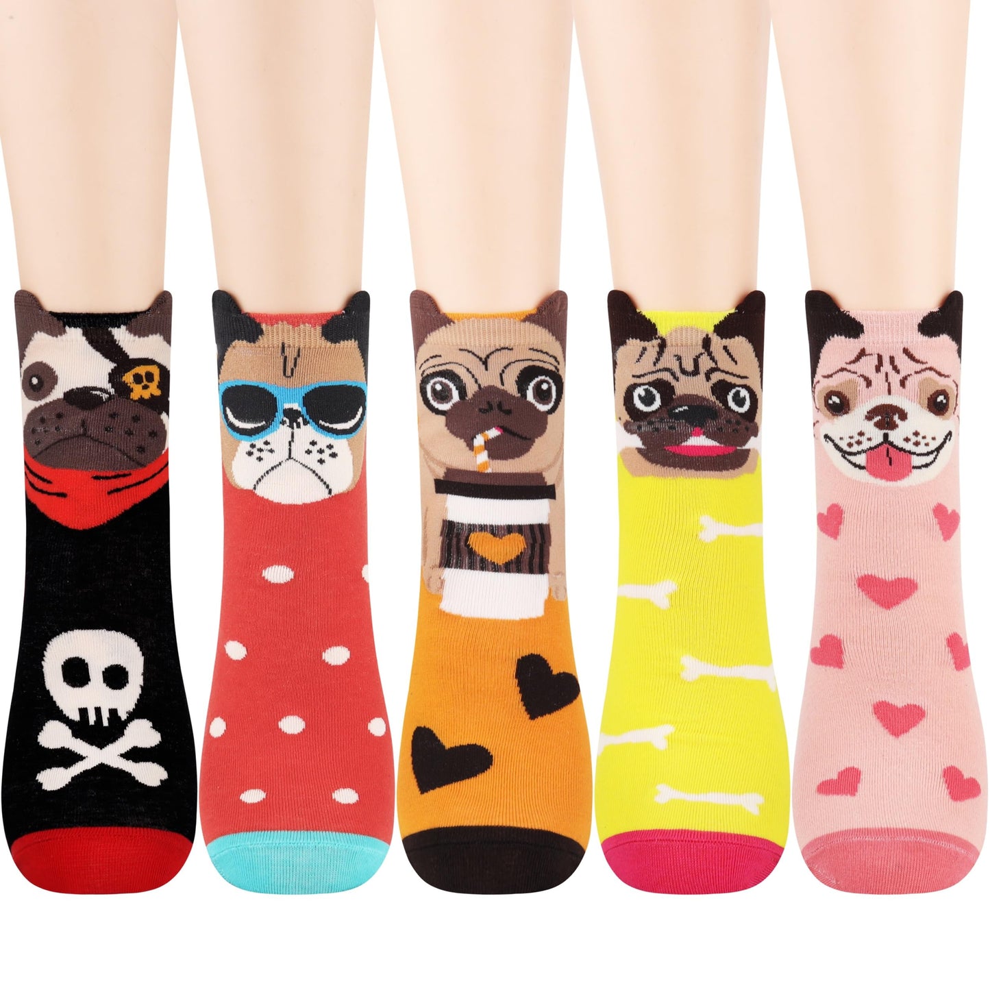 Jeasona Women's Cat Socks Cat Gifts Cute Animal Socks Dog Owl Gifts for Women