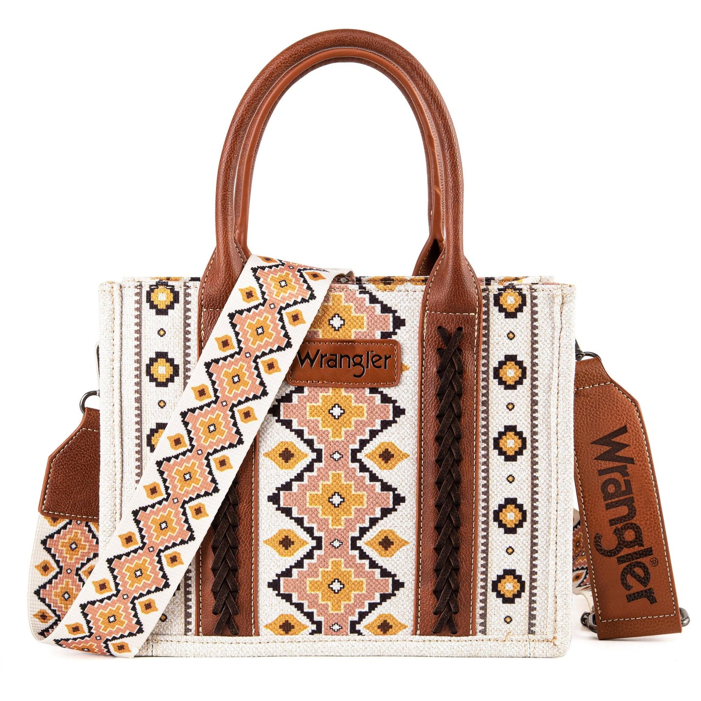 Wrangler Aztec Tote Bag for Women Boho Shoulder Purses and Handbags