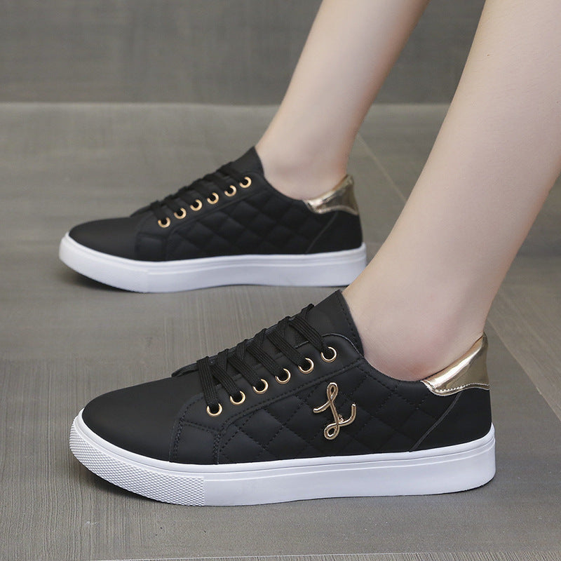 Lace Up Round Toe Sneakers Black / 38(US7) Black / 39(US8) Black / 40(US9) Black / 38(US7)-Black / 39(US8)-Black / 40(US9)-Brown / 35(US4)-Brown / 36(US5)-Brown / 37(US6)-Brown / 38(US7)-Brown / 39(US8)-White / 35(US4)-Brown / 40(US9)-White / 36(US5)-White / 37(US6)-White / 38(US7)-White / 39(US8)-White / 40(US9)-Black / 35(US4)-Black / 36(US5)-Black / 37(US6)-