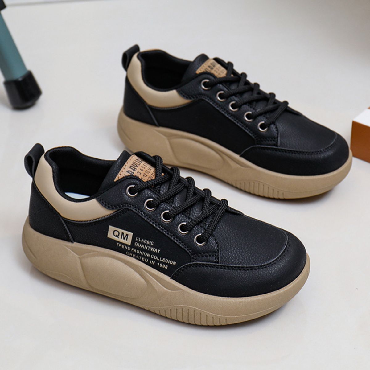Lace Up Round Toe Platform Sneakers Khaki / 37(US6) Khaki / 38(US7) Black / 35(US4) Khaki / 37(US6)-Khaki / 38(US7)-Black / 35(US4)-Khaki / 39(US8)-Khaki / 40(US9)-Khaki / 41(US10)-Black / 36(US5)-Black / 37(US6)-Black / 38(US7)-Black / 39(US8)-Black / 40(US9)-Black / 41(US10)-Khaki / 35(US4)-Khaki / 36(US5)-
