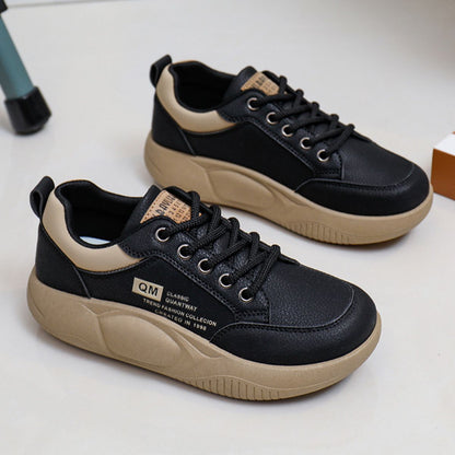 Lace Up Round Toe Platform Sneakers Khaki / 37(US6) Khaki / 38(US7) Black / 35(US4) Khaki / 37(US6)-Khaki / 38(US7)-Black / 35(US4)-Khaki / 39(US8)-Khaki / 40(US9)-Khaki / 41(US10)-Black / 36(US5)-Black / 37(US6)-Black / 38(US7)-Black / 39(US8)-Black / 40(US9)-Black / 41(US10)-Khaki / 35(US4)-Khaki / 36(US5)-