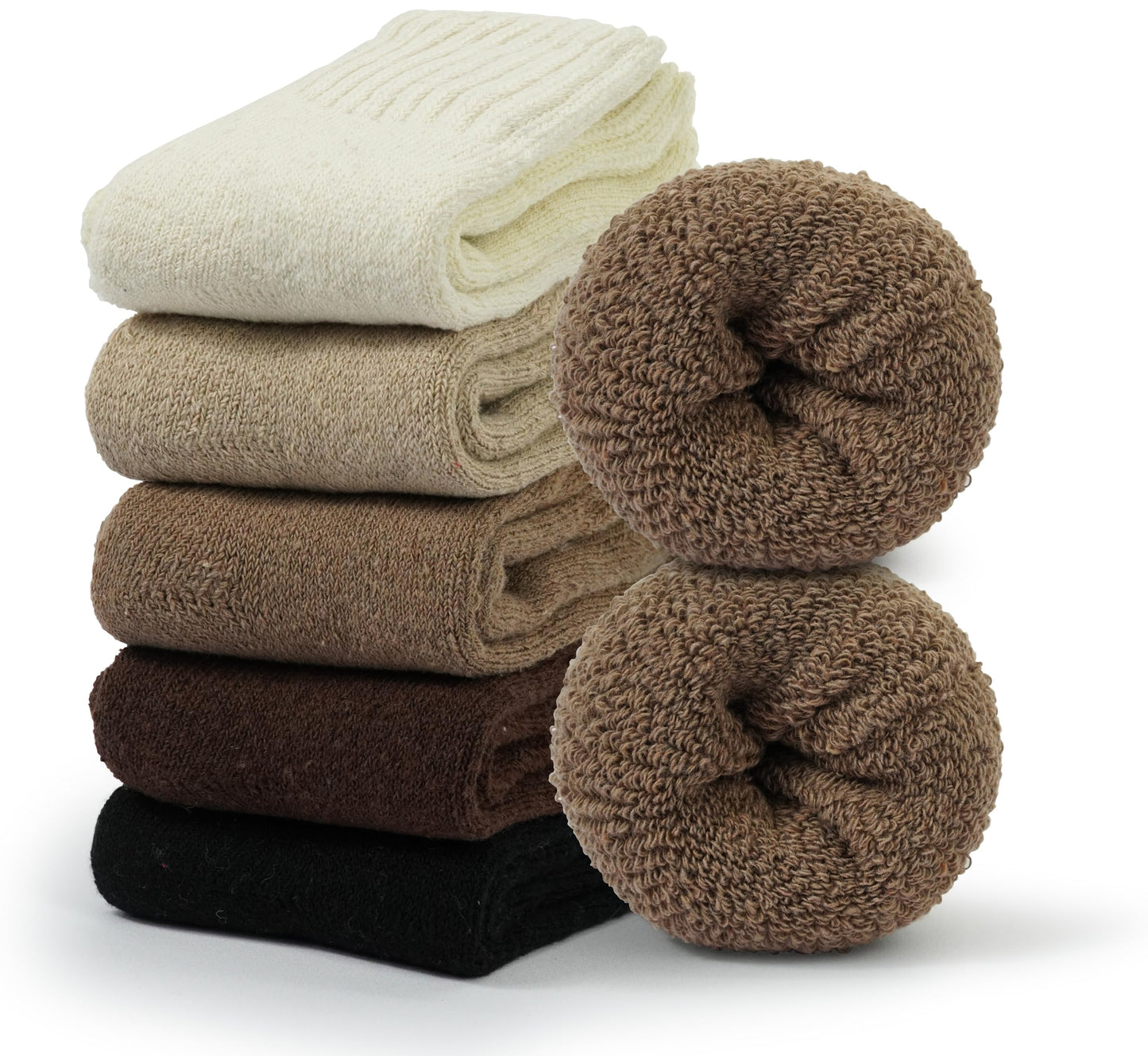 BomKinta Boot Socks for Women Winter Solid Thick Warm Socks Cozy Crew Socks Christmas Gift