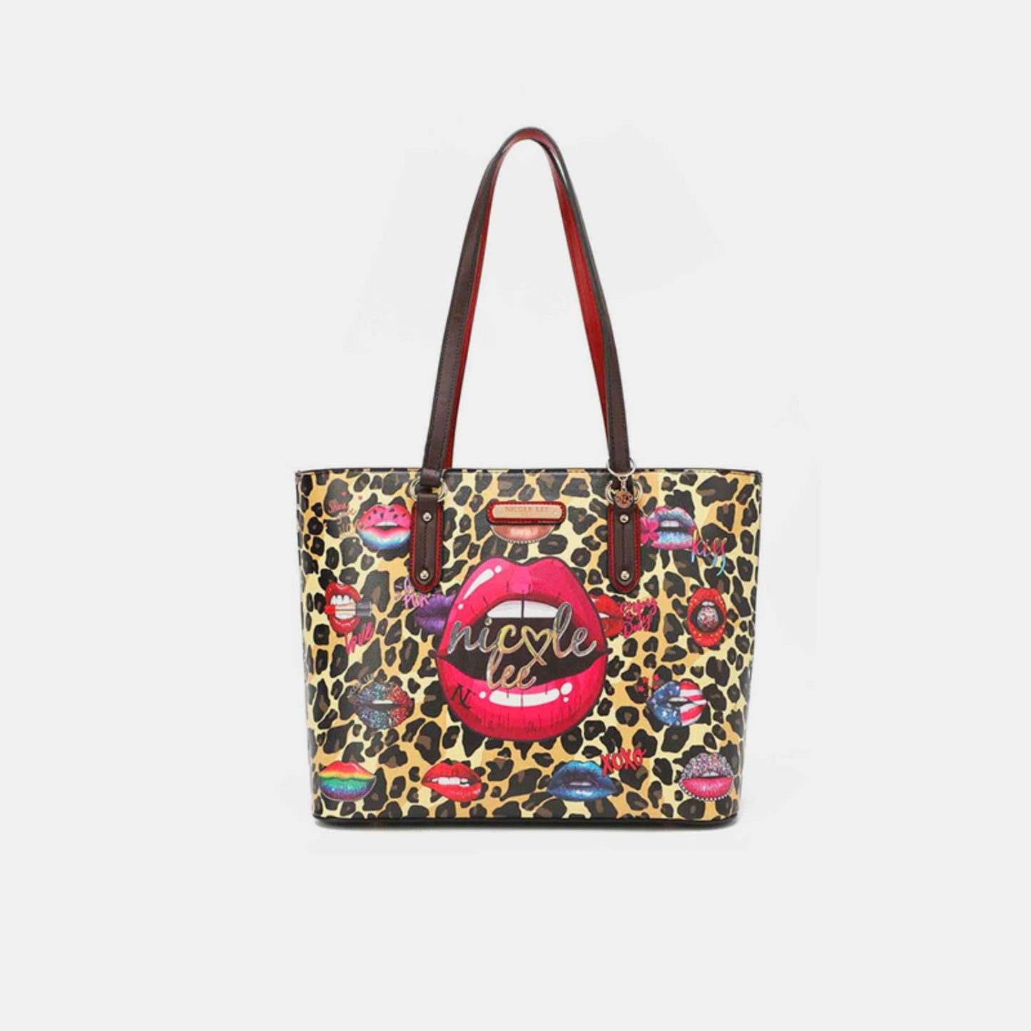 Nicole Lee USA 3-Piece Wild Lips Print Handbag Set Wild Lips / One Size Wild Lips / One Size-