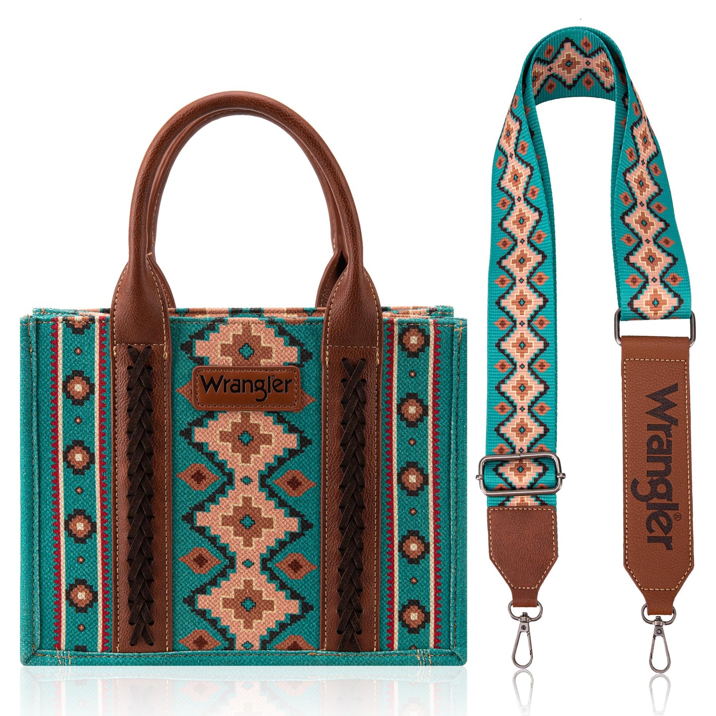 Wrangler Aztec Tote Bag for Women Boho Shoulder Purses and Handbags
