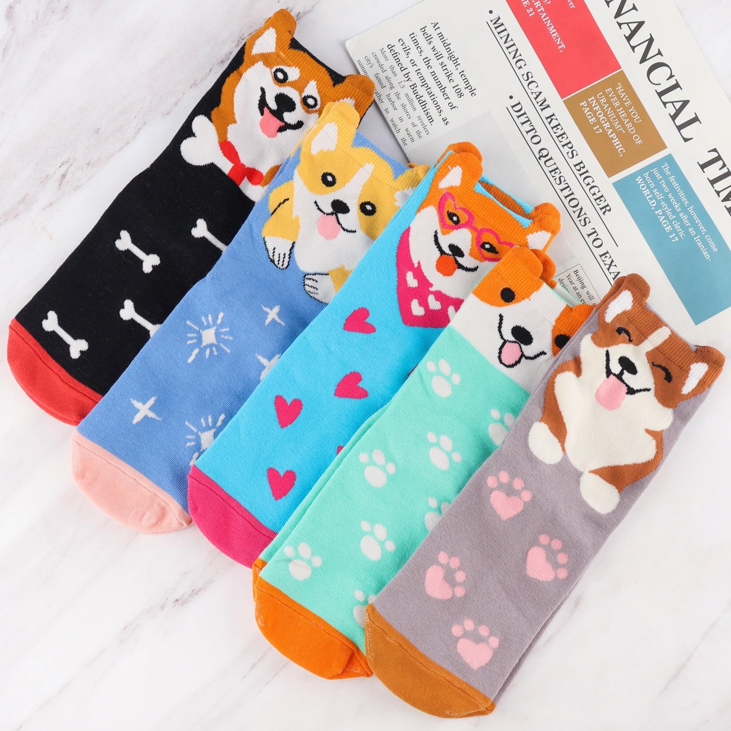 Jeasona Women's Cat Socks Cat Gifts Cute Animal Socks Dog Owl Gifts for Women