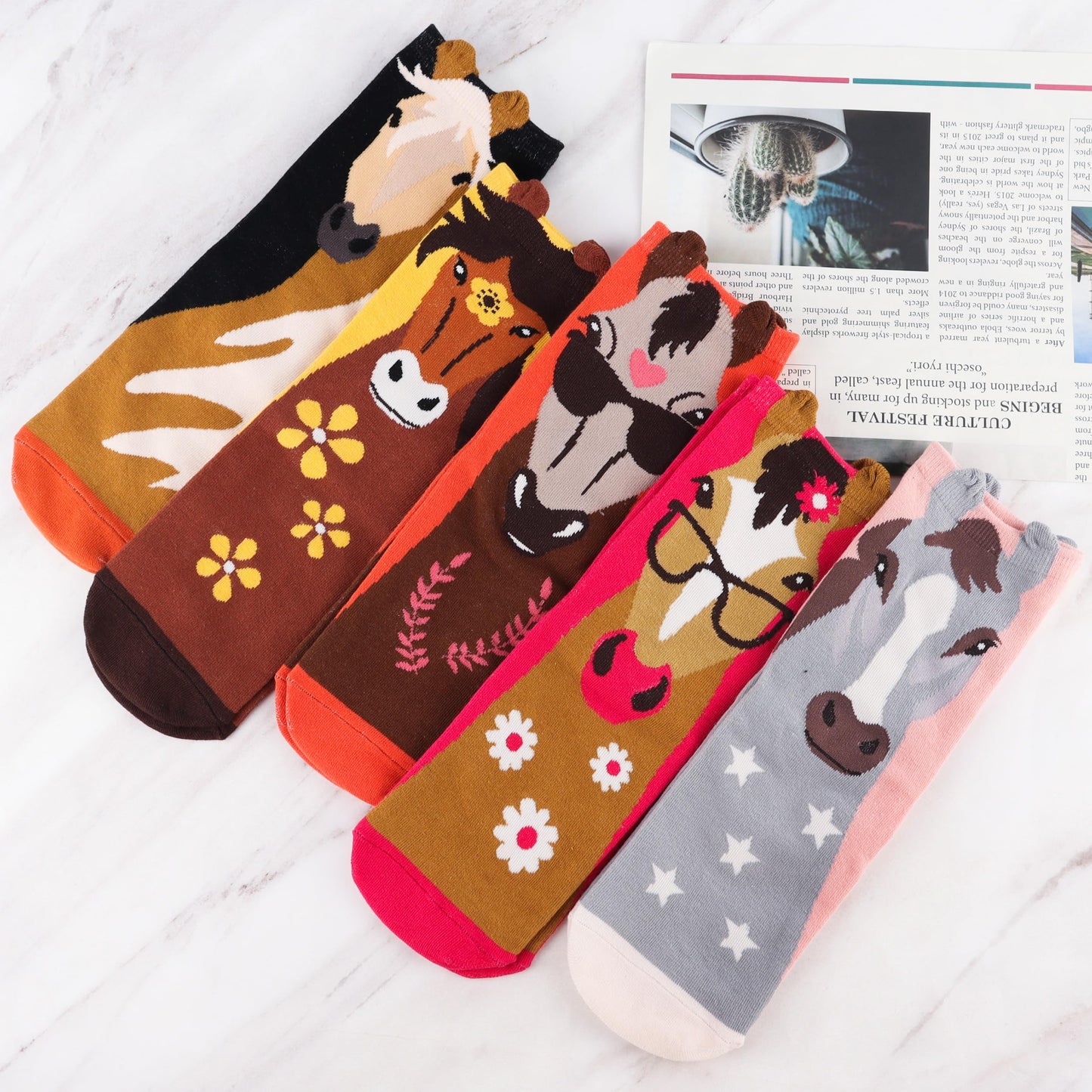 Jeasona Women's Cat Socks Cat Gifts Cute Animal Socks Dog Owl Gifts for Women