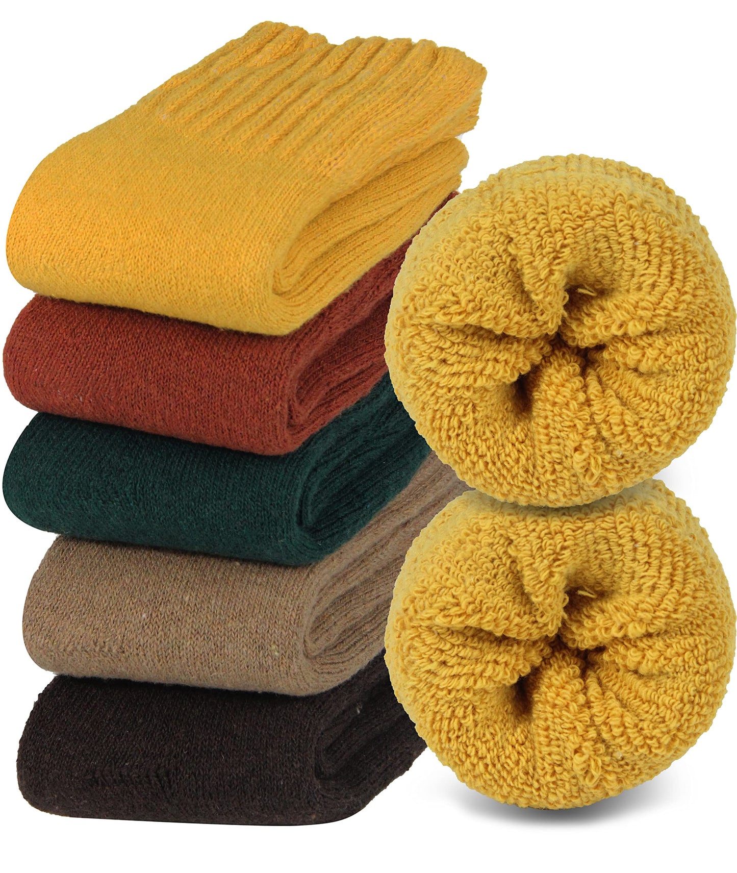 BomKinta Boot Socks for Women Winter Solid Thick Warm Socks Cozy Crew Socks Christmas Gift