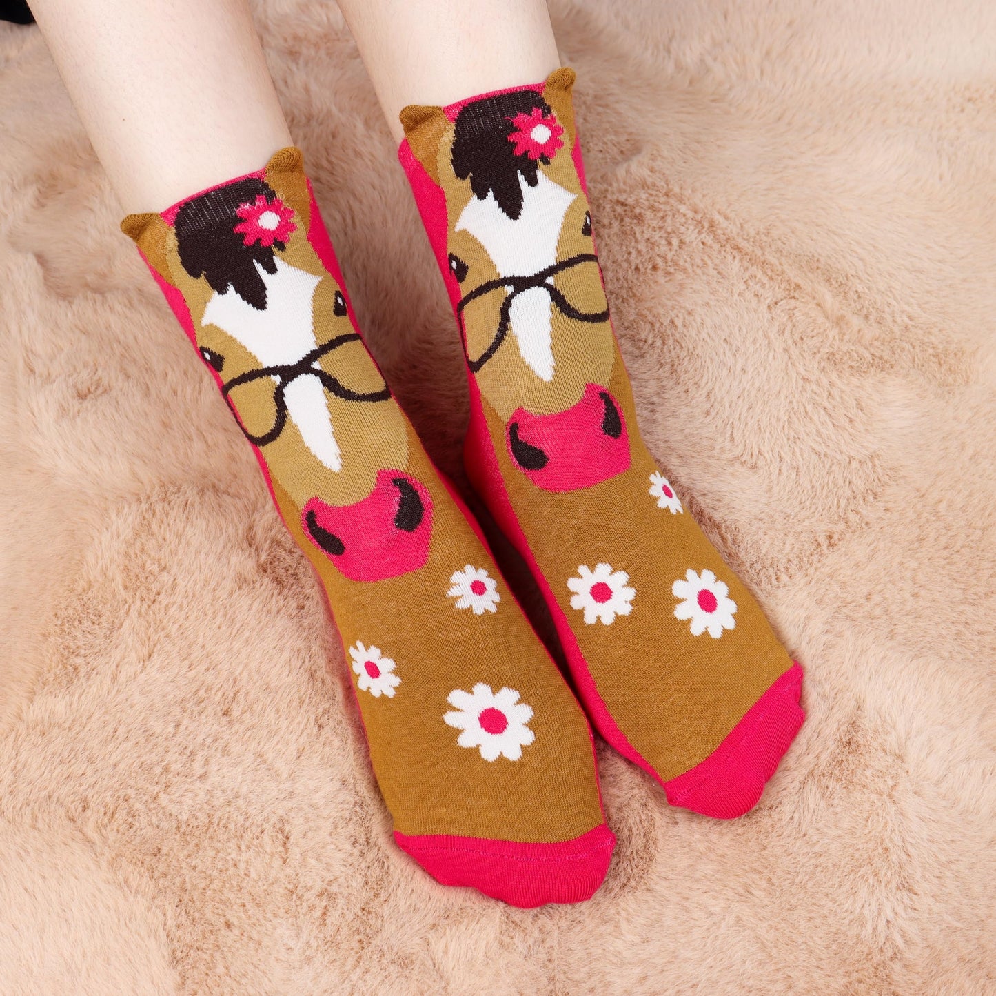 Jeasona Women's Cat Socks Cat Gifts Cute Animal Socks Dog Owl Gifts for Women