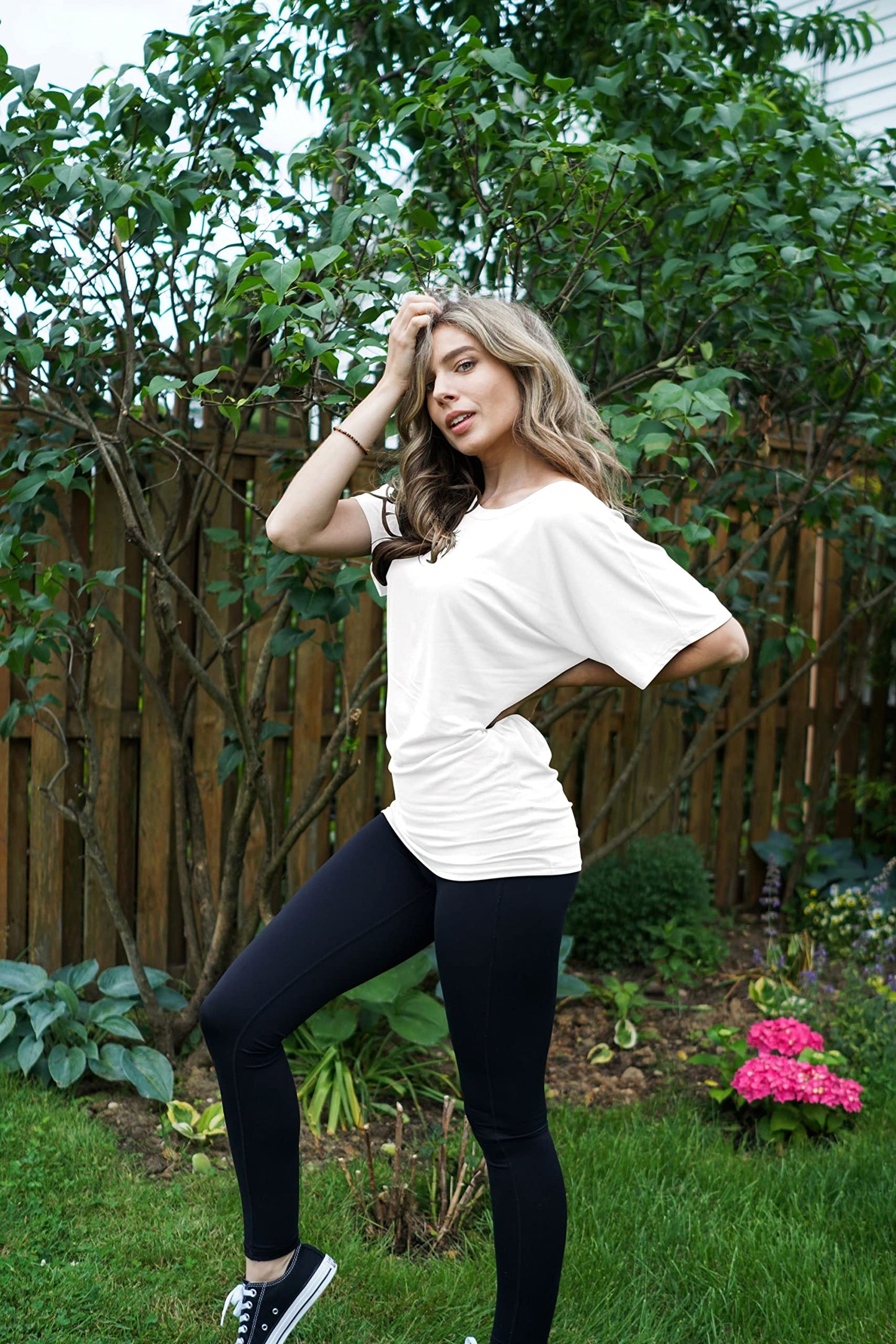 Free to Live 3 Pack Dolman Sleeve Tunic Dressy Business Casual Tops for Women Short Sleeve Shirts Work Outfits Travel Clothes