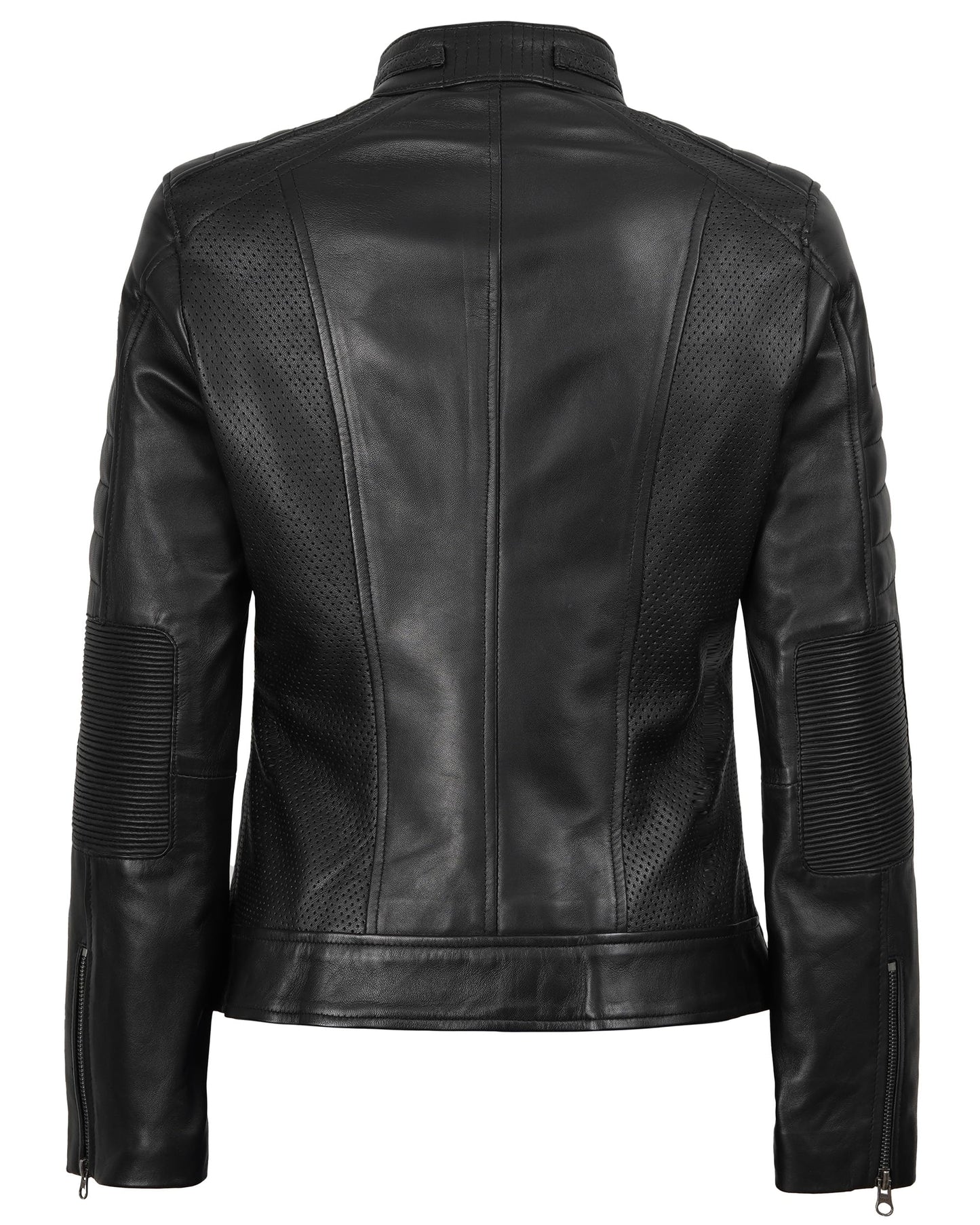 Decrum Leather Jacket Women - Stylish Casual Real Lambskin Leather Jackets for Women