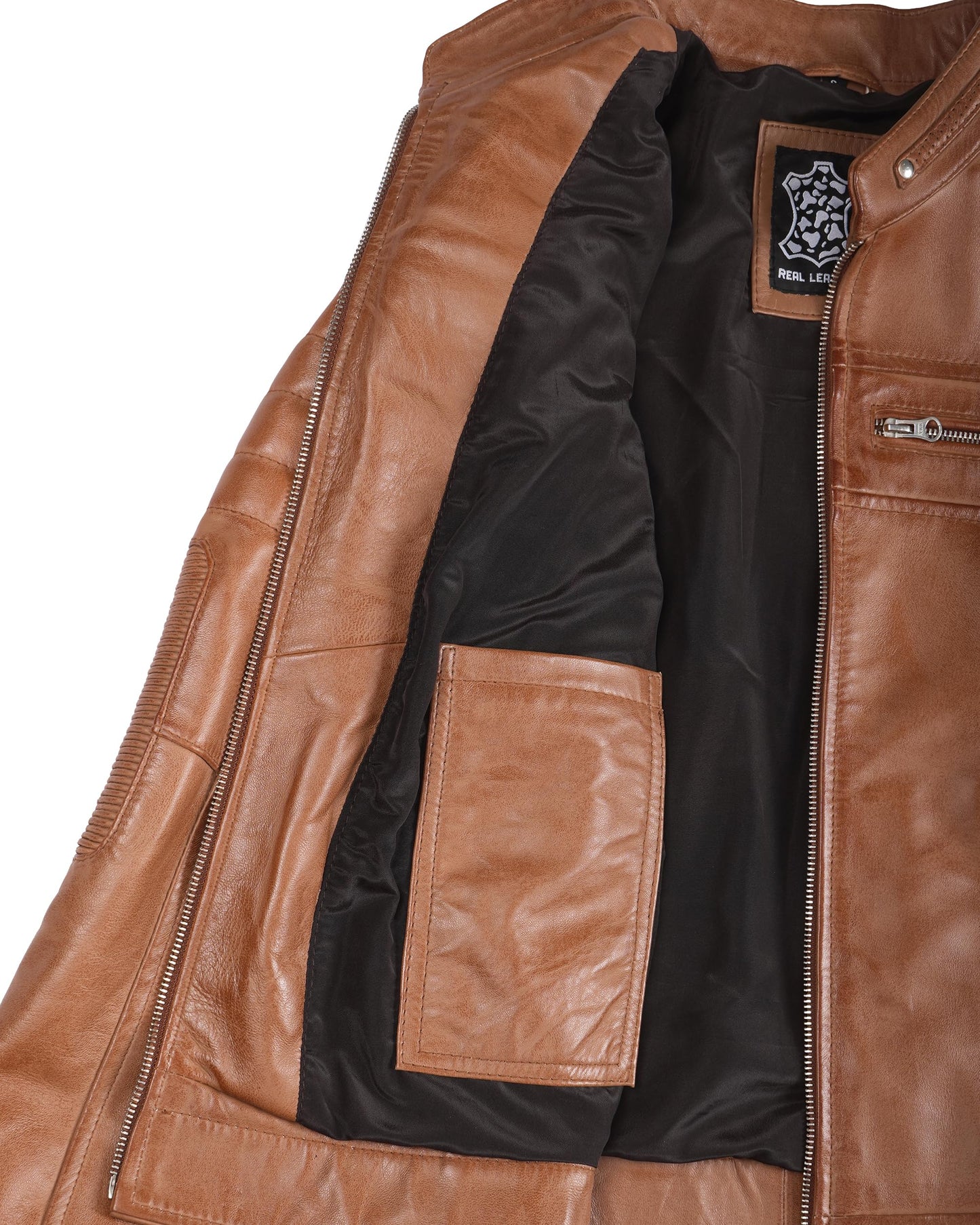 Decrum Leather Jacket Women - Stylish Casual Real Lambskin Leather Jackets for Women