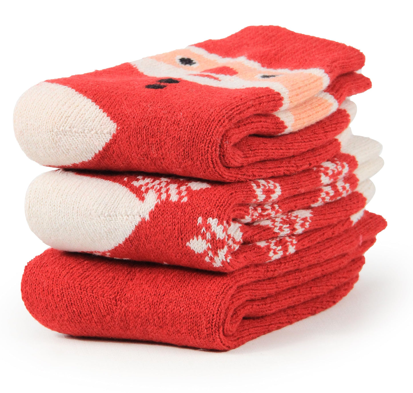 BomKinta Boot Socks for Women Winter Solid Thick Warm Socks Cozy Crew Socks Christmas Gift